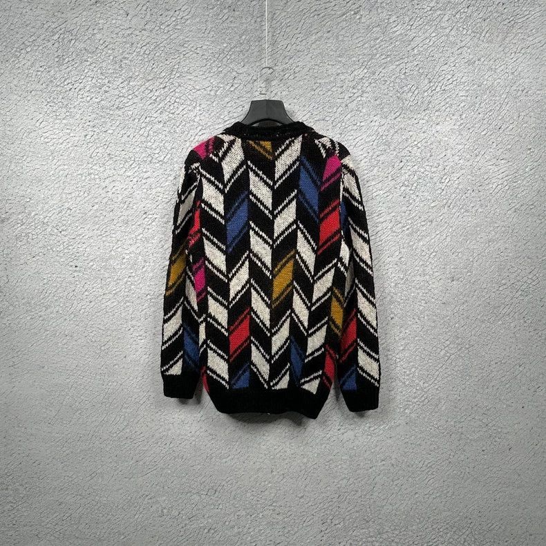 Yves Saint Laurent Saint Laurent Geometric knit sweater 2502-Nextarrow Size US XS / EU 42 / 0 - 2 Thumbnail