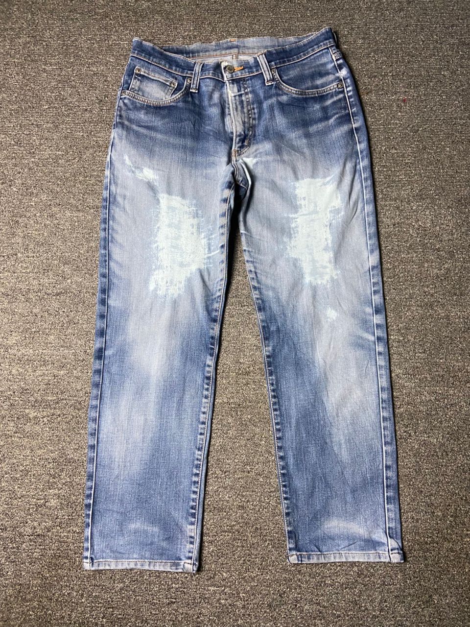 Edwin Edwin 602 Distressed Denim Jeans (162) Size US 31 - 1 Thumbnail