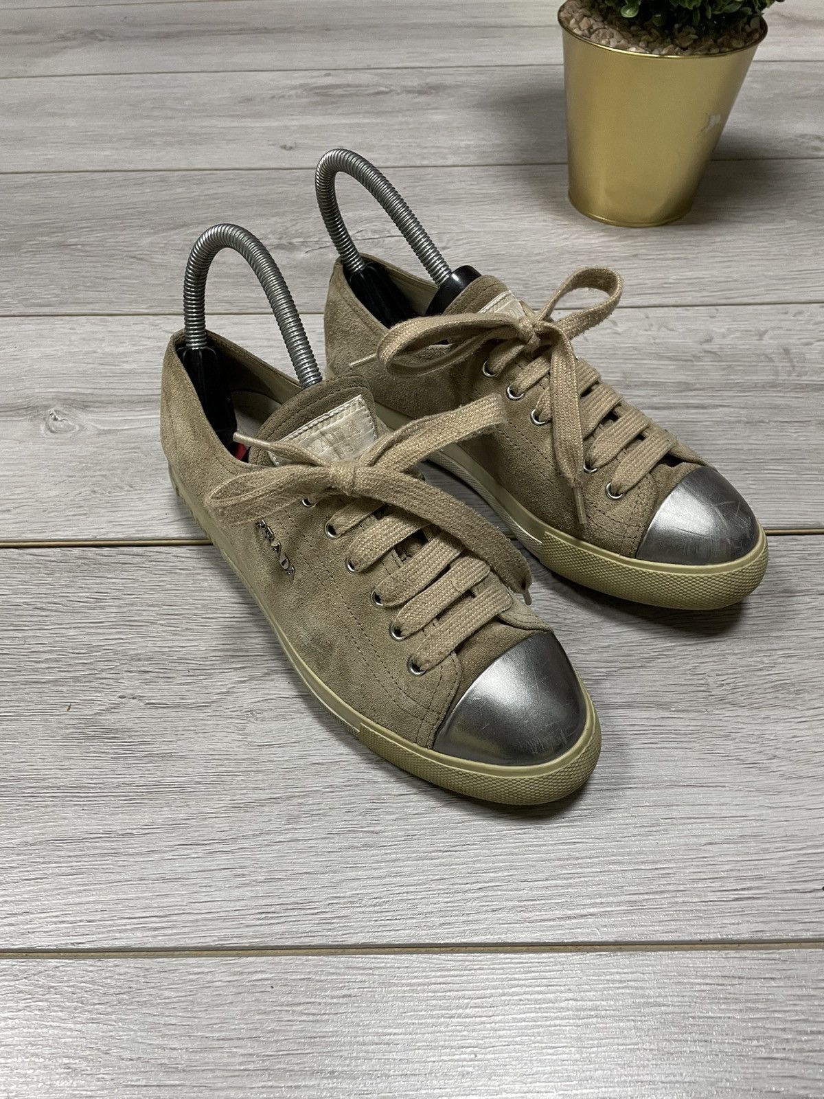 Prada Prada leather sneakers Size US 6.5 / IT 36.5 - 2 Thumbnail