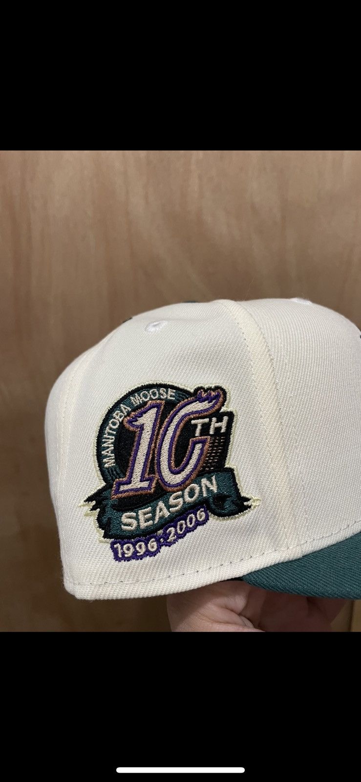 New Era Topperz manitoba moose 10th season patch size 7 1/4 new Size ONE SIZE - 4 Thumbnail
