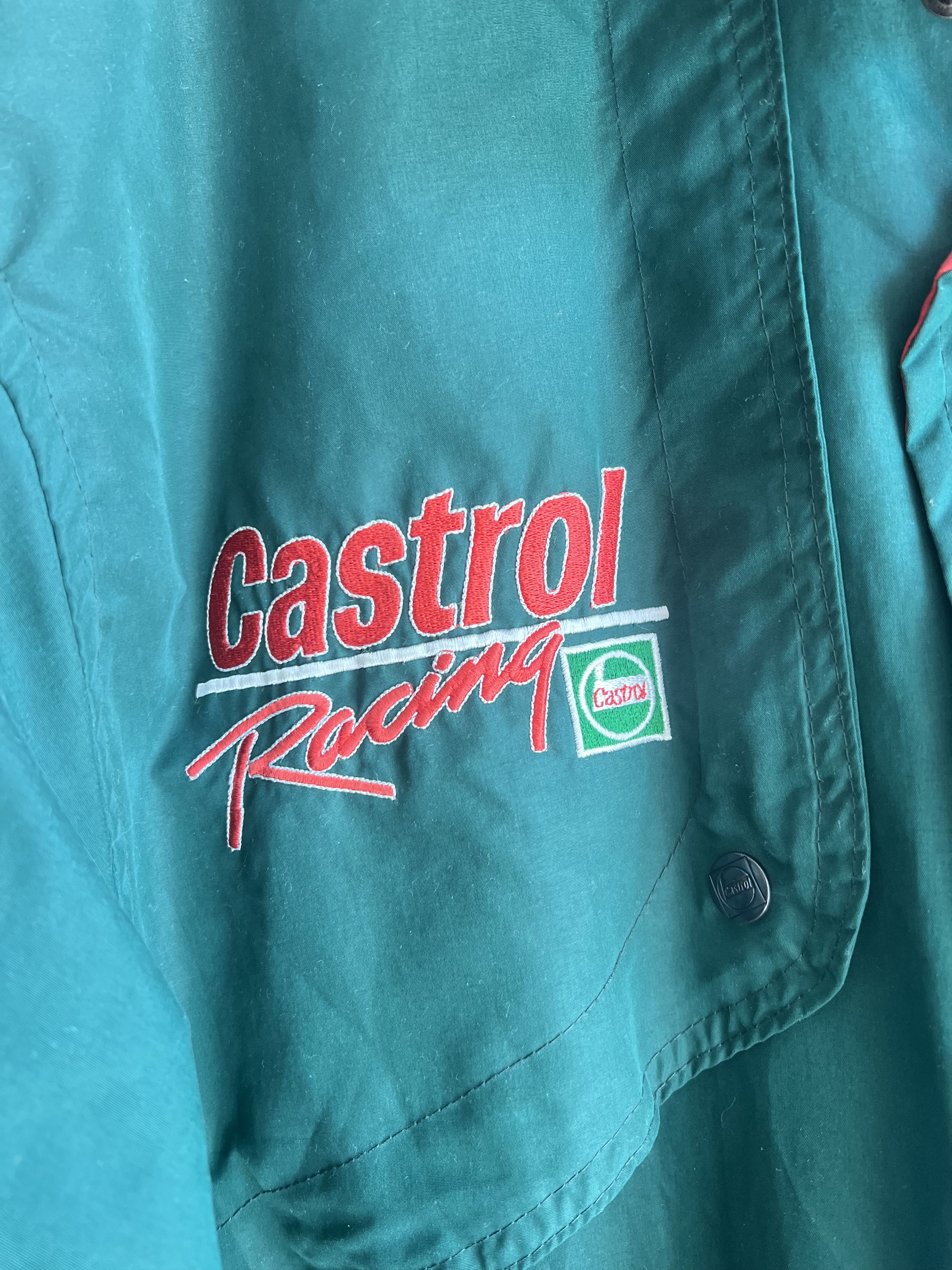 Other Vintage Castrol Racing Jacket 90s Motorsport Green Mens L Size US L / EU 52-54 / 3 - 4 Thumbnail