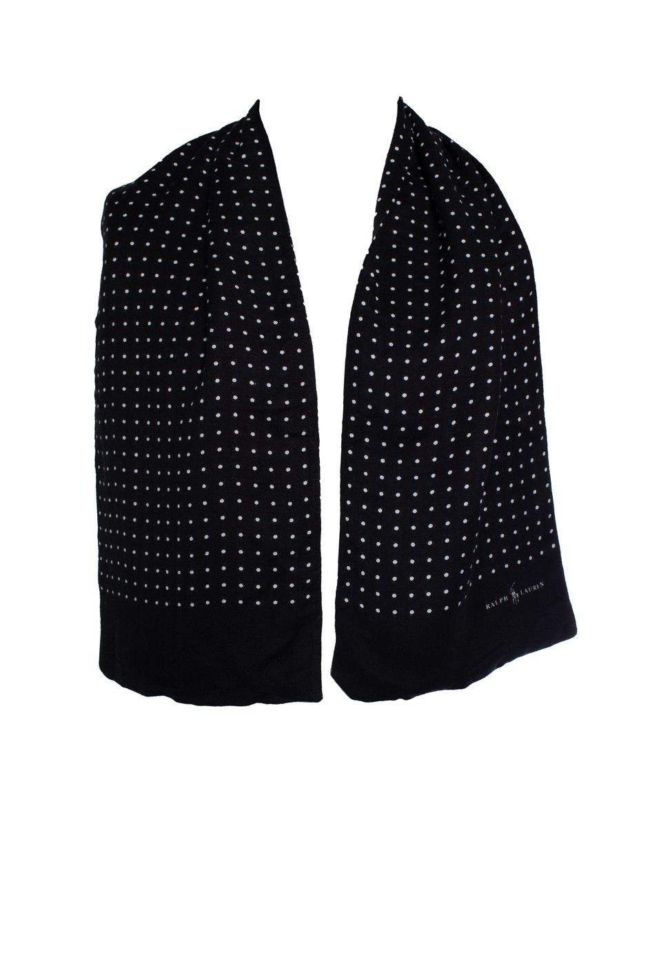 Ralph Lauren Ralph Lauren, Polka dot scarf in black Size ONE SIZE - 2 Thumbnail
