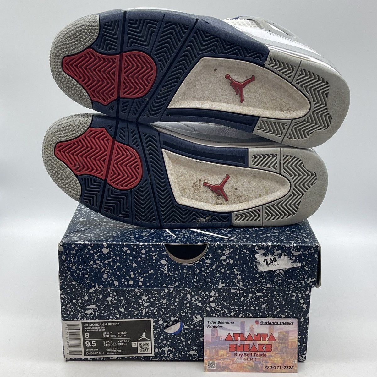 Jordan Brand Air Jordan 4 midnight navy Size US 8 / EU 41 - 7 Thumbnail