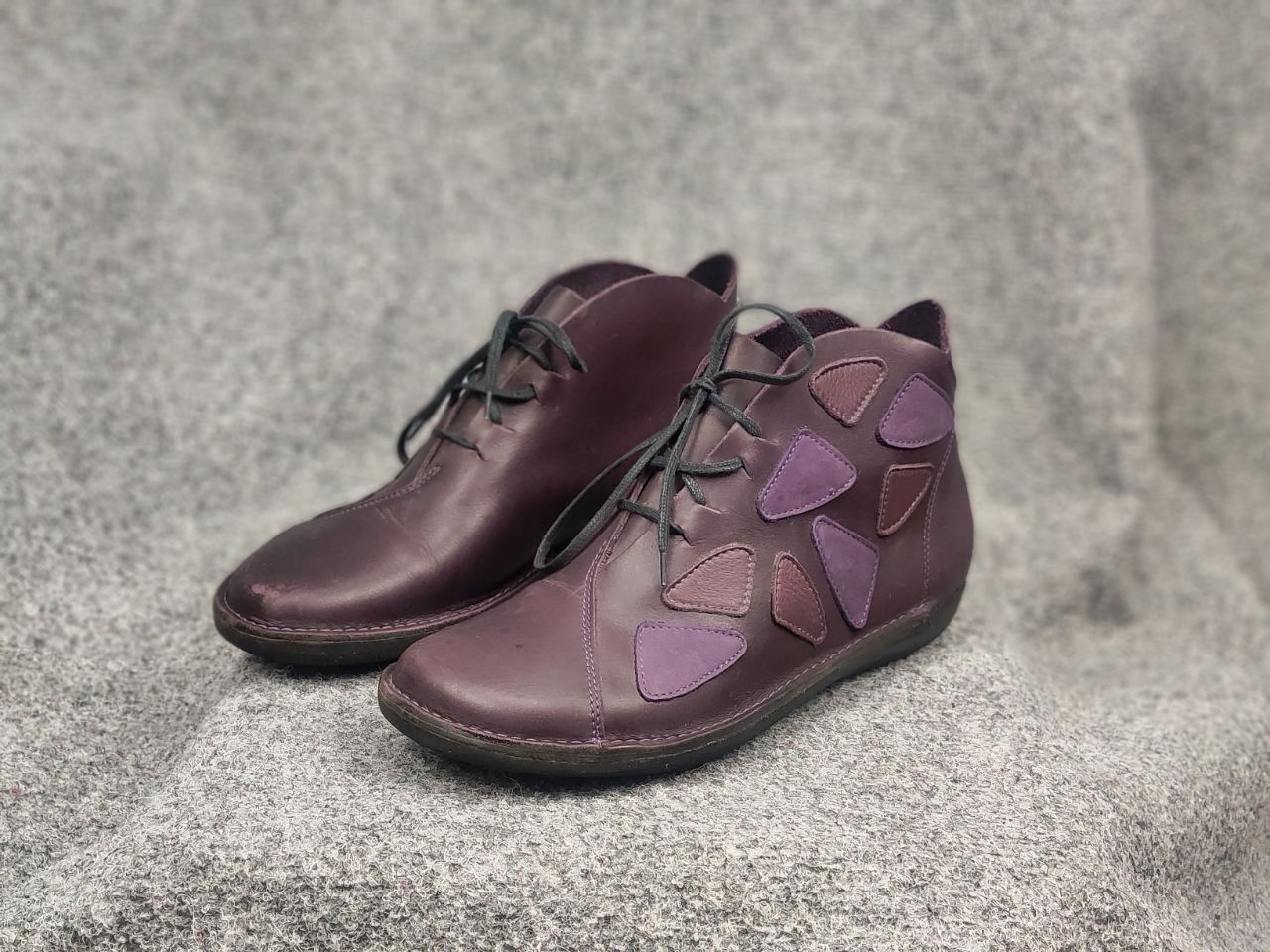 Other loints of holland Design Leather Purple Comfort shoes Boots Size US 11 / IT 41 - 10 Thumbnail