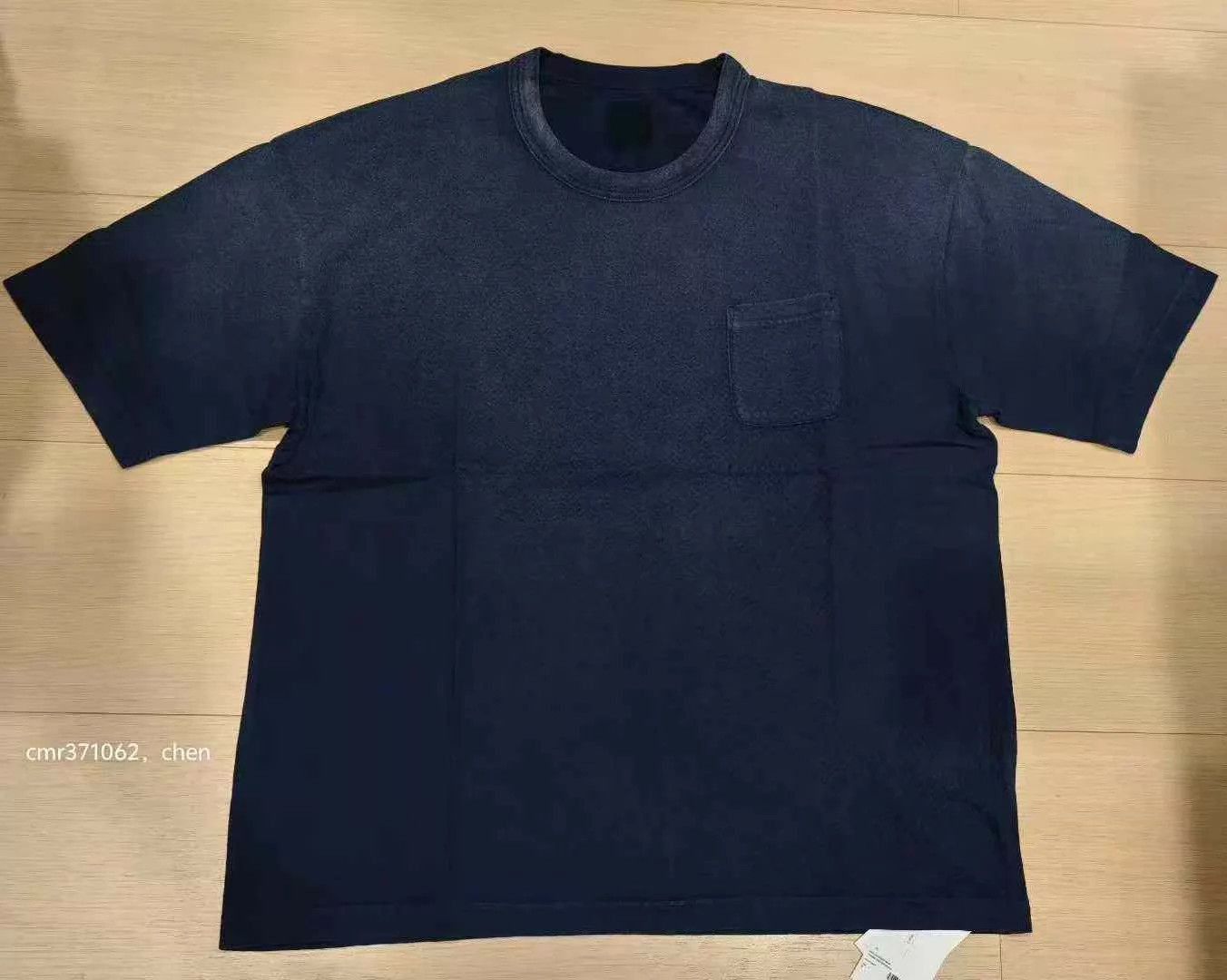 Visvim Blue Short Sleeve T-Shirt with Chest Pocket - L Size US L / EU 52-54 / 3 - 1 Thumbnail