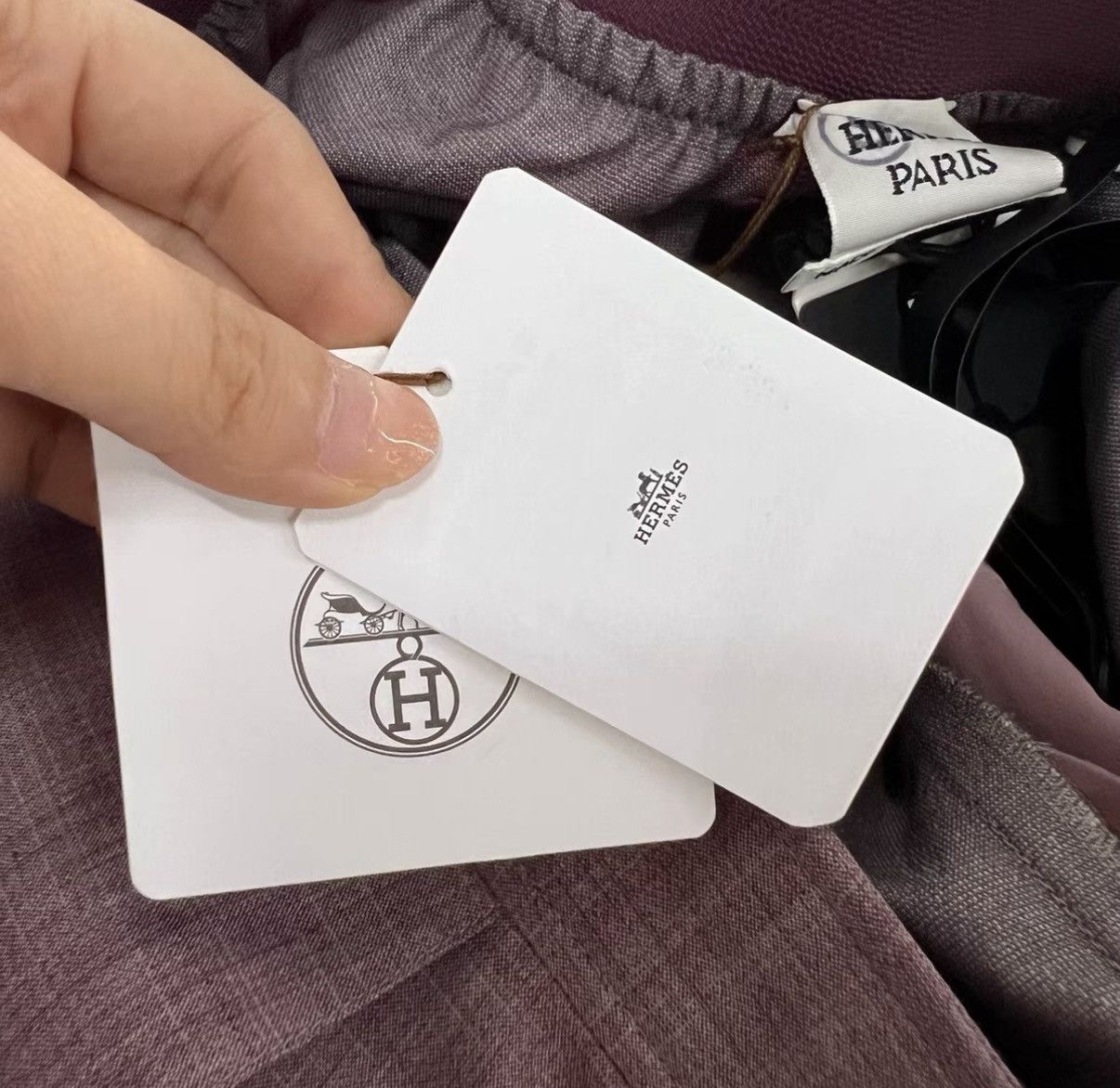 Hermes Hermès Pink Purple Casual Pants J41 Size 26" / US 2 / IT 38 - 5 Thumbnail
