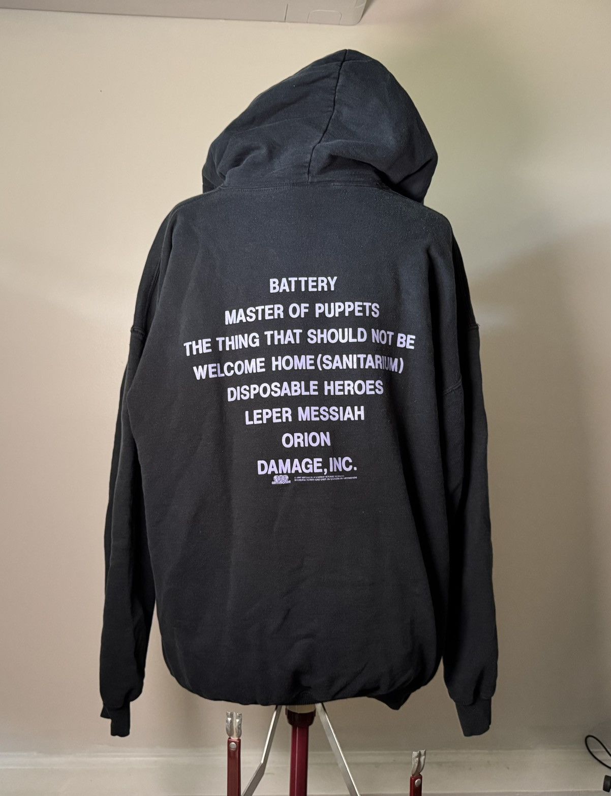 Other RARE 1997 Vintage Metallica Master Of Puppets Hoodie Size US XL / EU 56 / 4 - 2 Thumbnail