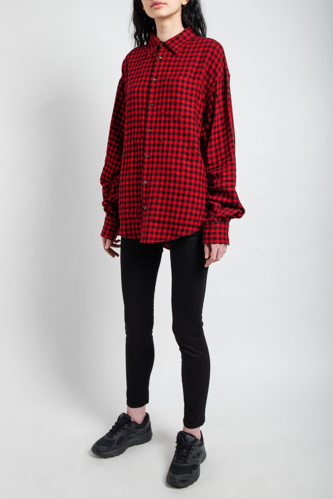 Dsquared2 DSQUARED2 Gingham Check Wool Shirt Jacket Size S / US 4 / IT 40 - 4 Thumbnail