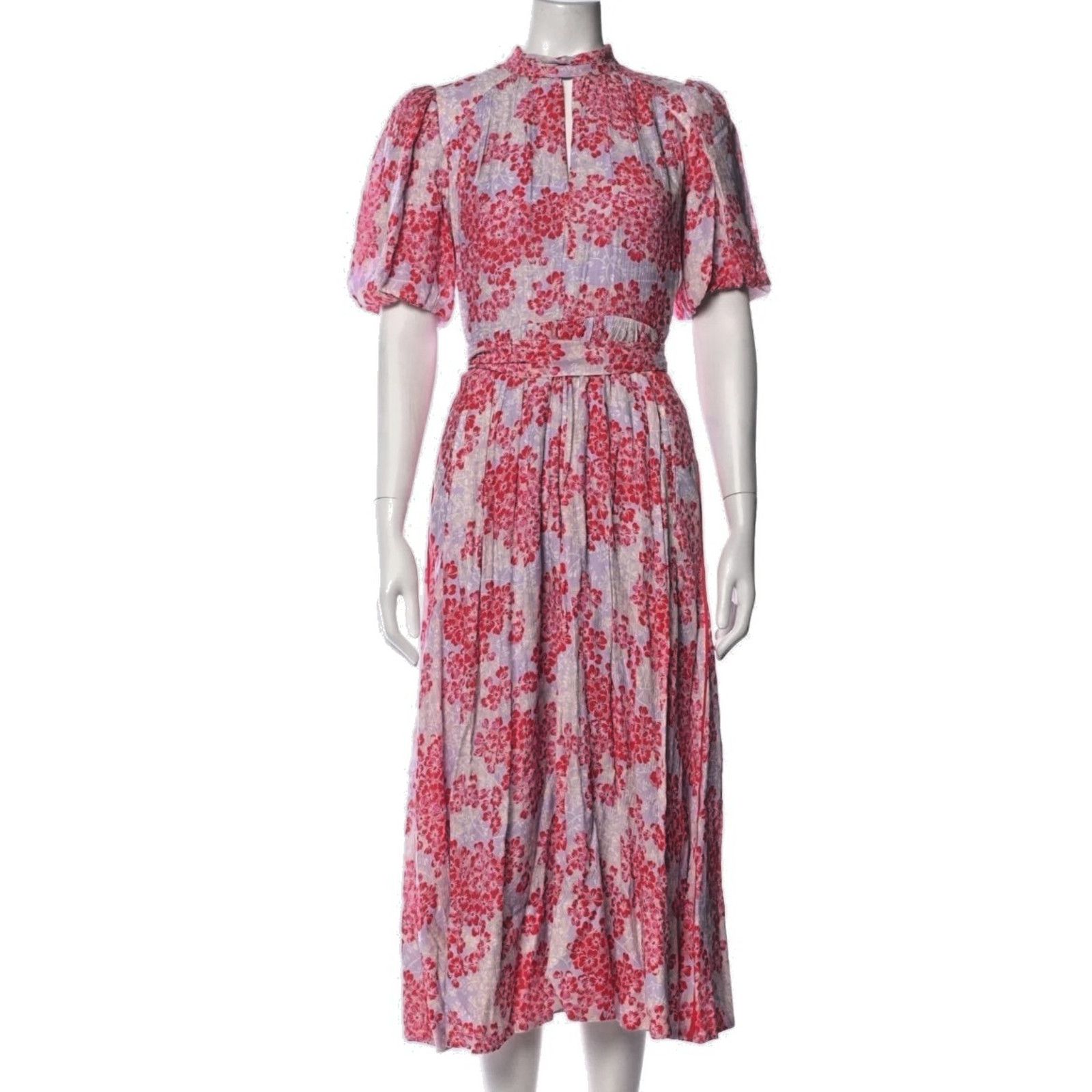 slub jersey midi swing dress Denim & Co. Naturals Linen Slub Jersey Midi Dress