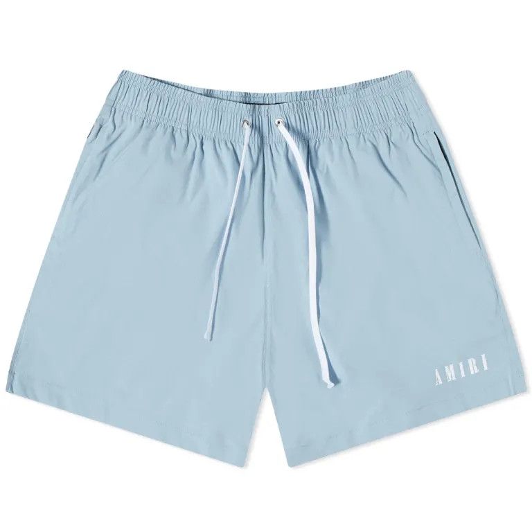 Amiri o1gr1nt1024 Core Logo Swimtrunk in Dusty Blue Size US 30 / EU 46 - 1 Thumbnail