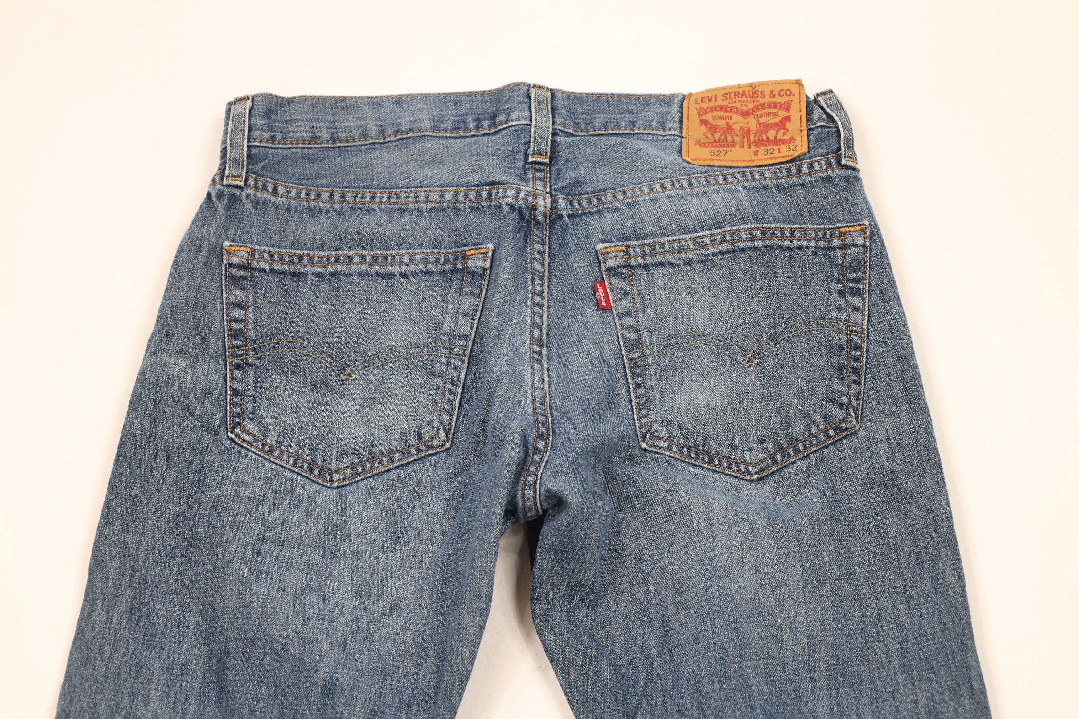 Levi's Vintage Y2K Levis 527 Slim Fit Bootcut Denim Jeans Blue Size US 32 / EU 48 - 11 Thumbnail