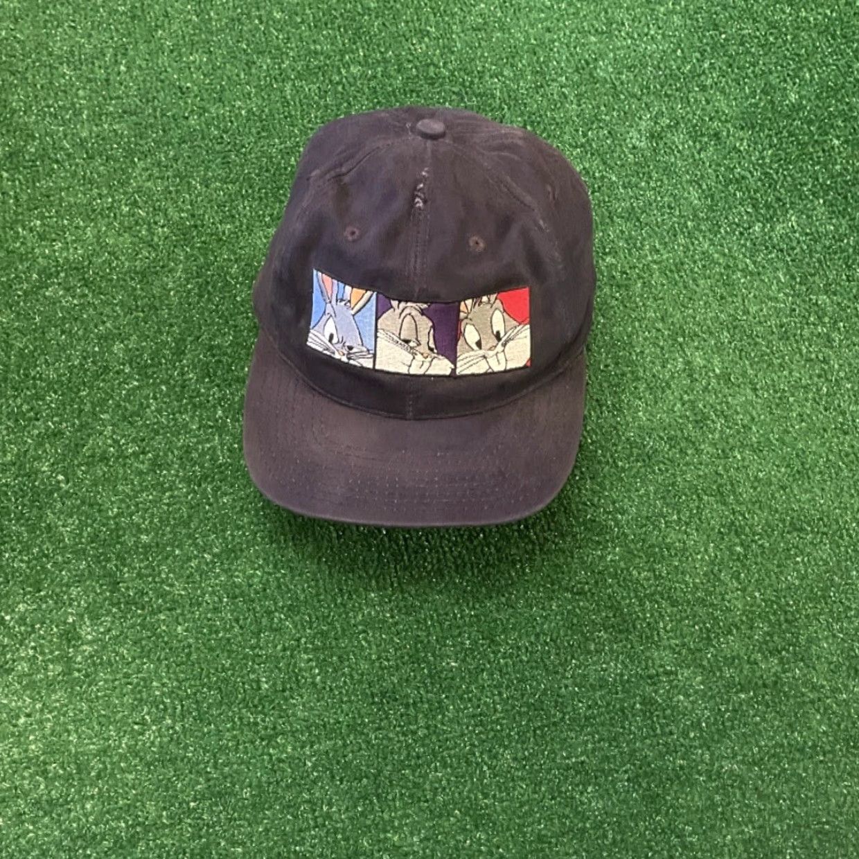 Vintage VINTAGE 90s Looney Tunes Bugs Bunny Cartoon VTG 1995 SnapBack Hat Warner Bros Size ONE SIZE - 6 Thumbnail