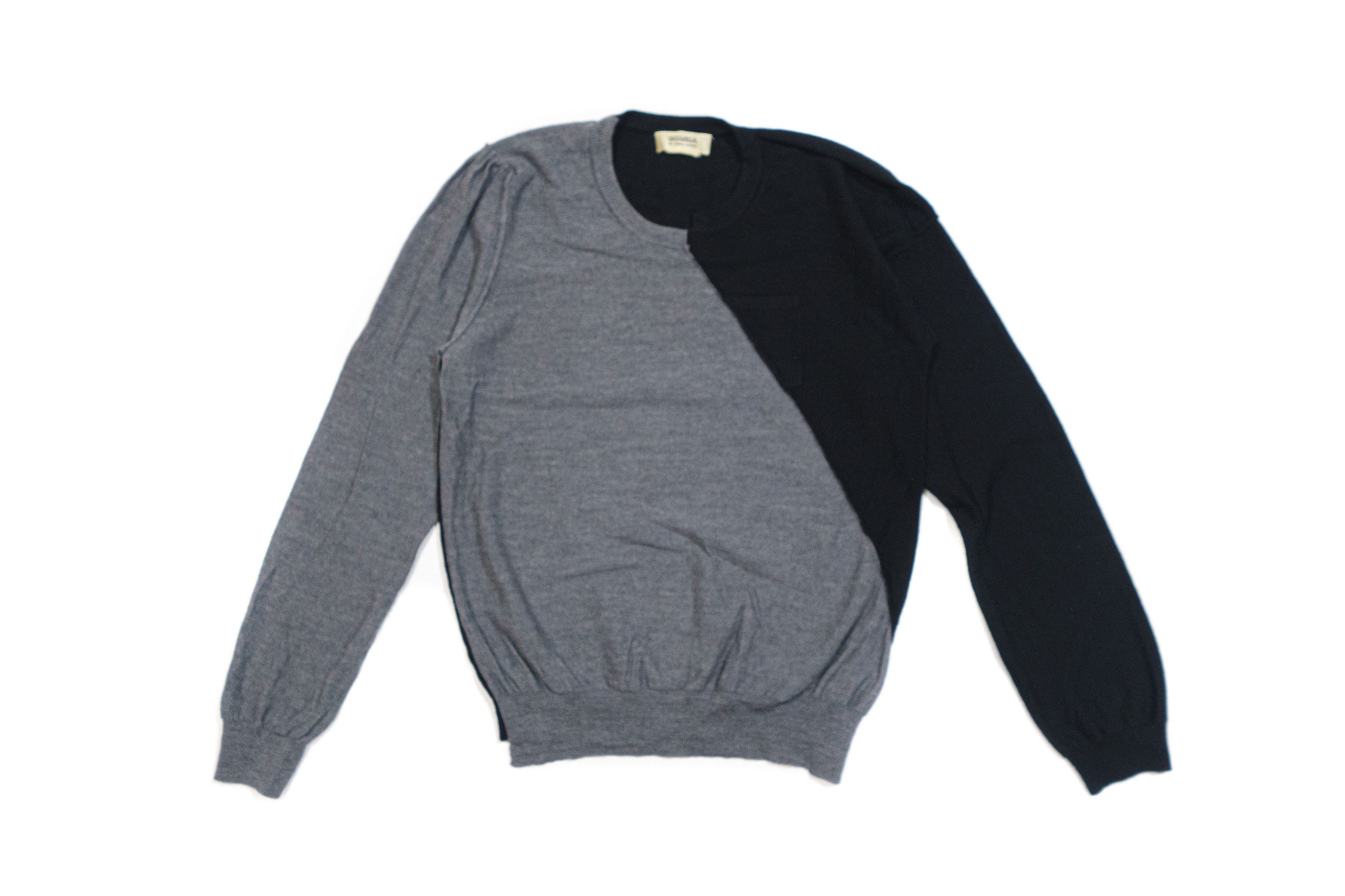 Sonia Rykiel 90S Double Parted Wool Sweater Vintage Size L / US 10 / IT 46 - 1 Thumbnail