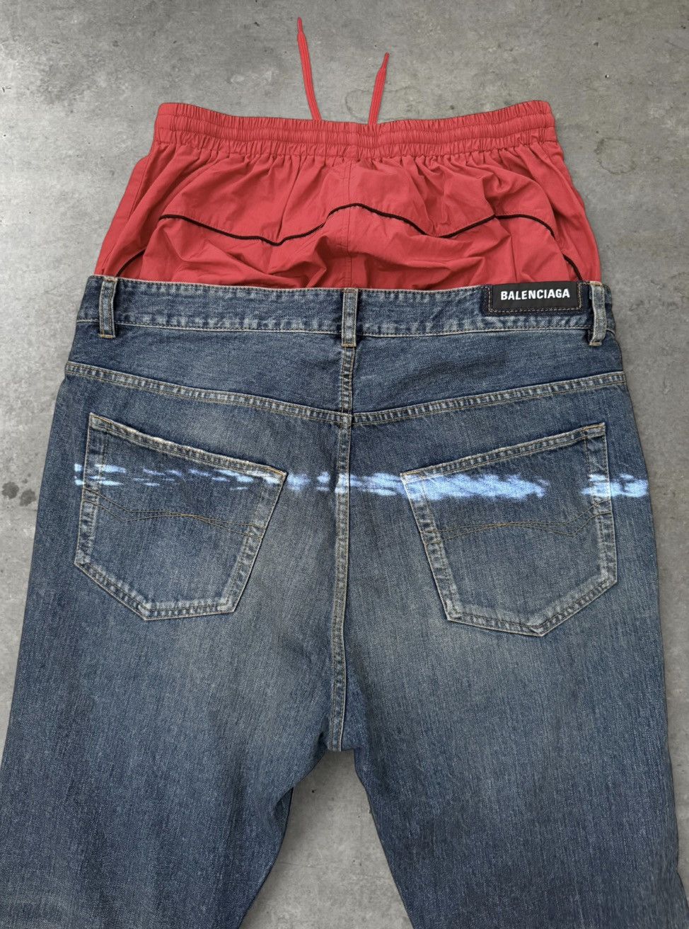 Balenciaga balenciaga layered basketball short jeans Size US 31 - 4 Thumbnail