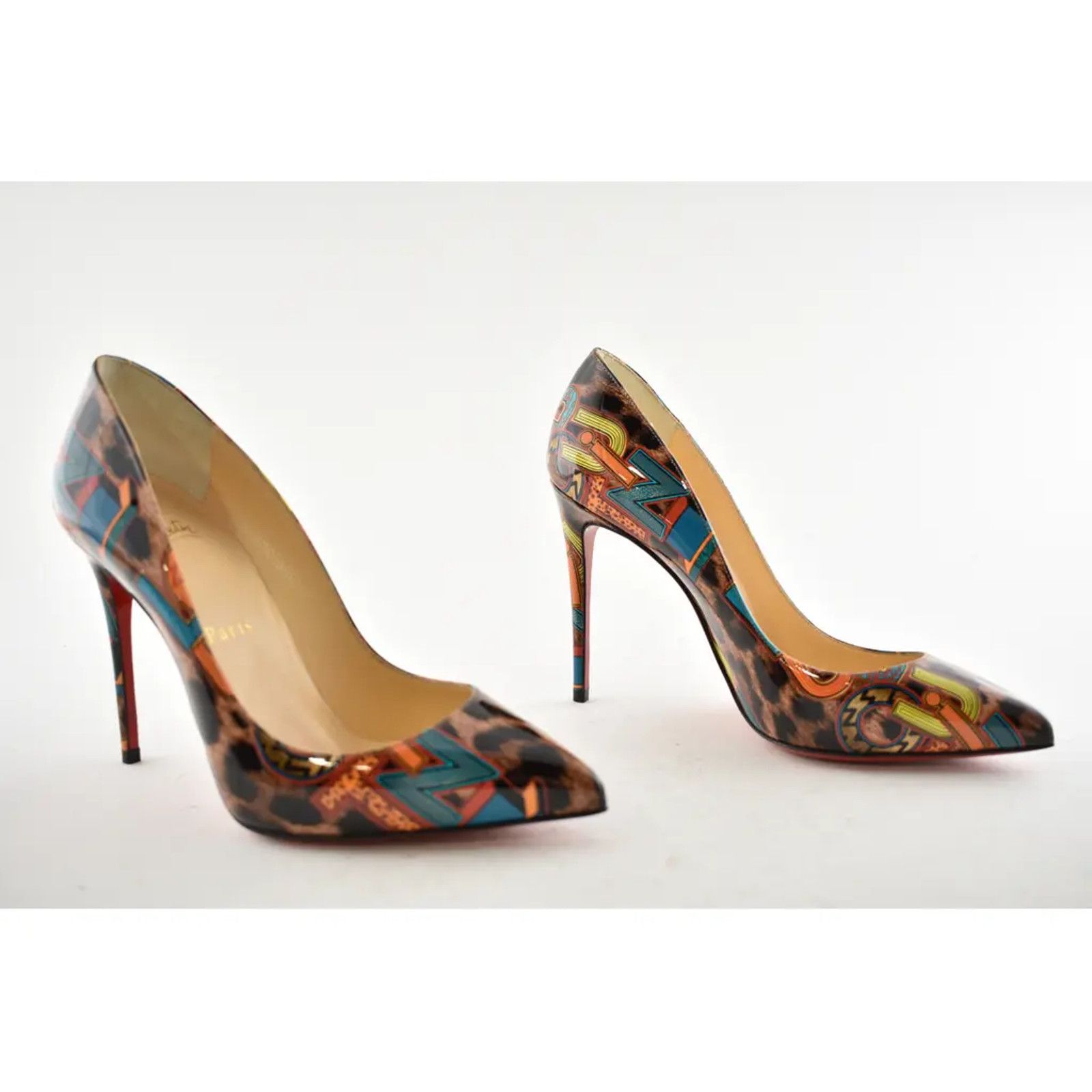 Christian Louboutin Christian Louboutin Pigalle Follies Black Loubileo Leopard Size US 5.5 / IT 35.5 - 4 Thumbnail
