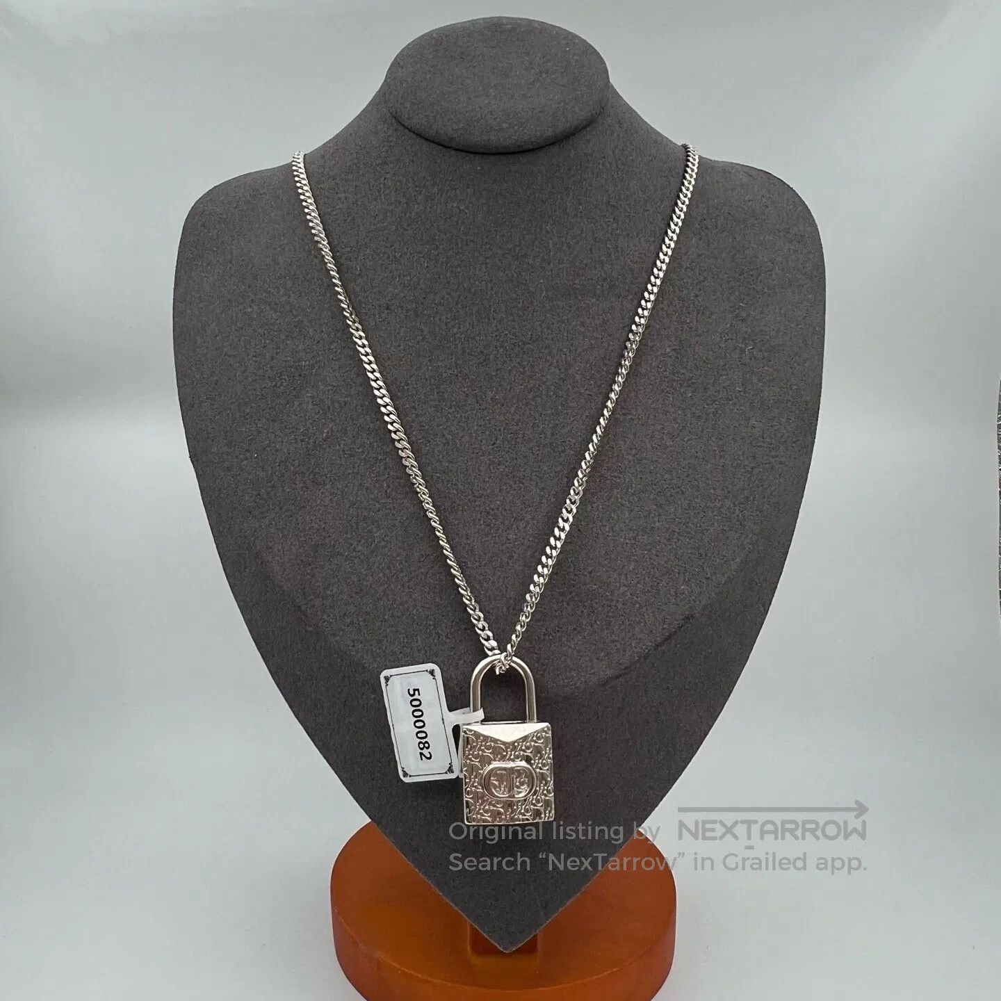 Dior Dior CD Lock Full LOGO Pendant Necklace Size ONE SIZE - 1 Thumbnail