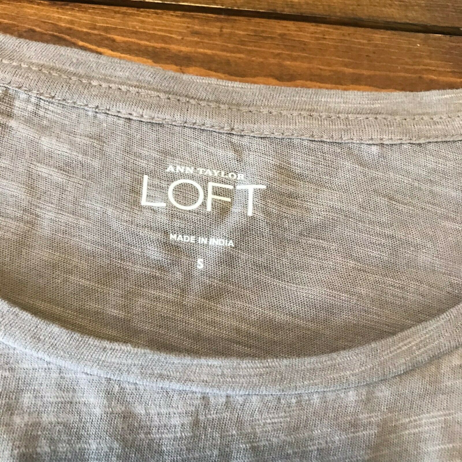 Loft LOFT Light Gray Sequined Striped Short Sleeve Top NEW Small Size S / US 4 / IT 40 - 5 Thumbnail