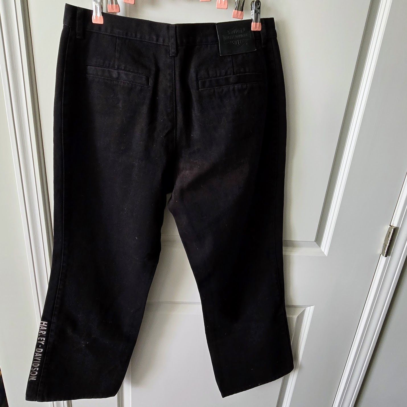 Harley Davidson Harley Davidson Black Flare Jeans Size 40" / US 18 - 2 Thumbnail