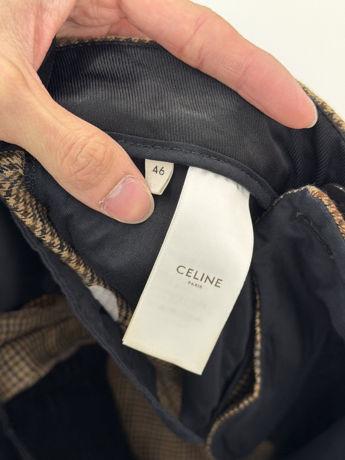 Celine SS21 HOUNDSTOOTH SKATE PANTS Size US 30 / EU 46 - 6 Thumbnail