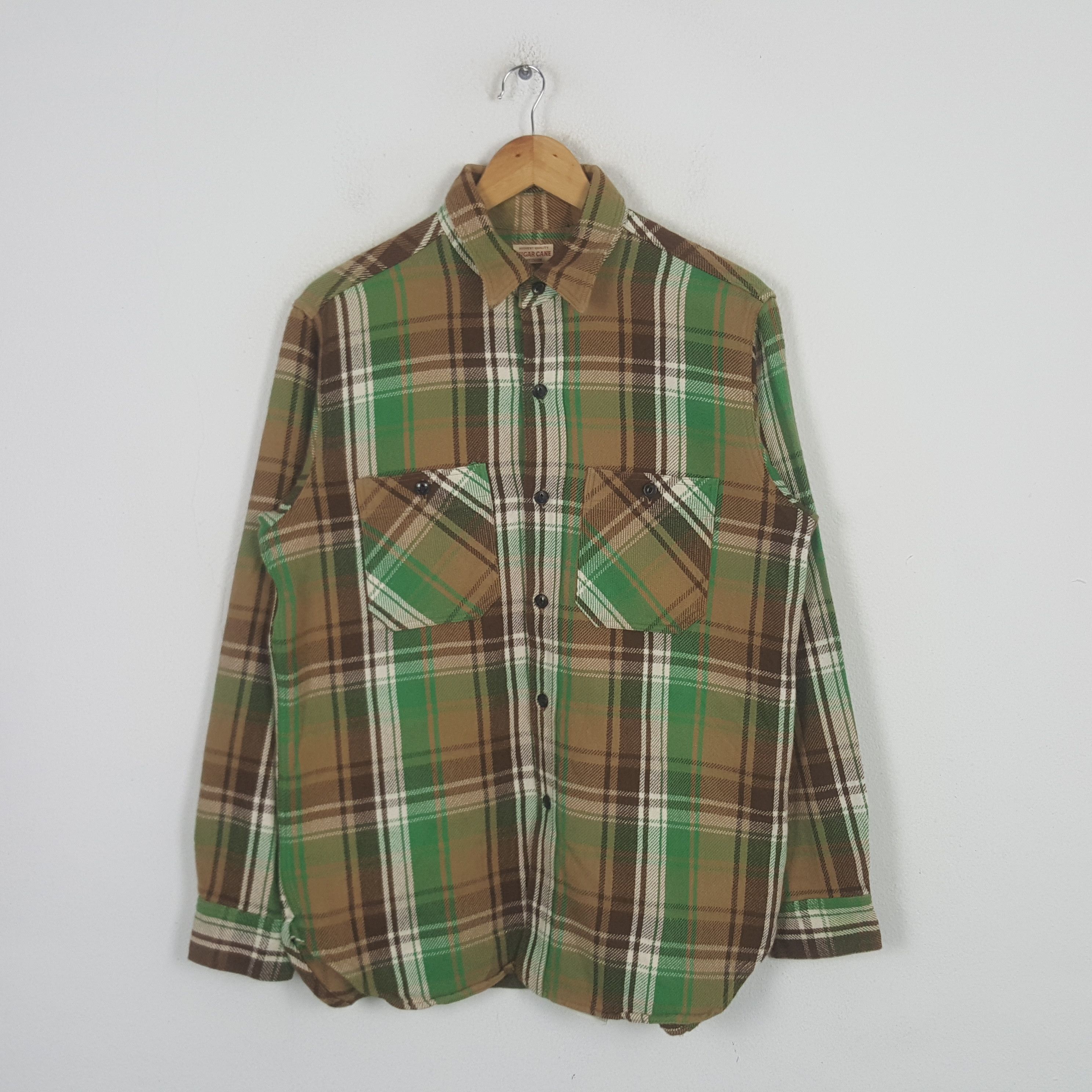 Sugar Cane Vintage Sugar Cane Japanese Flannel Shirt Button up C299N15 Size US L / EU 52-54 / 3 - 1 Thumbnail