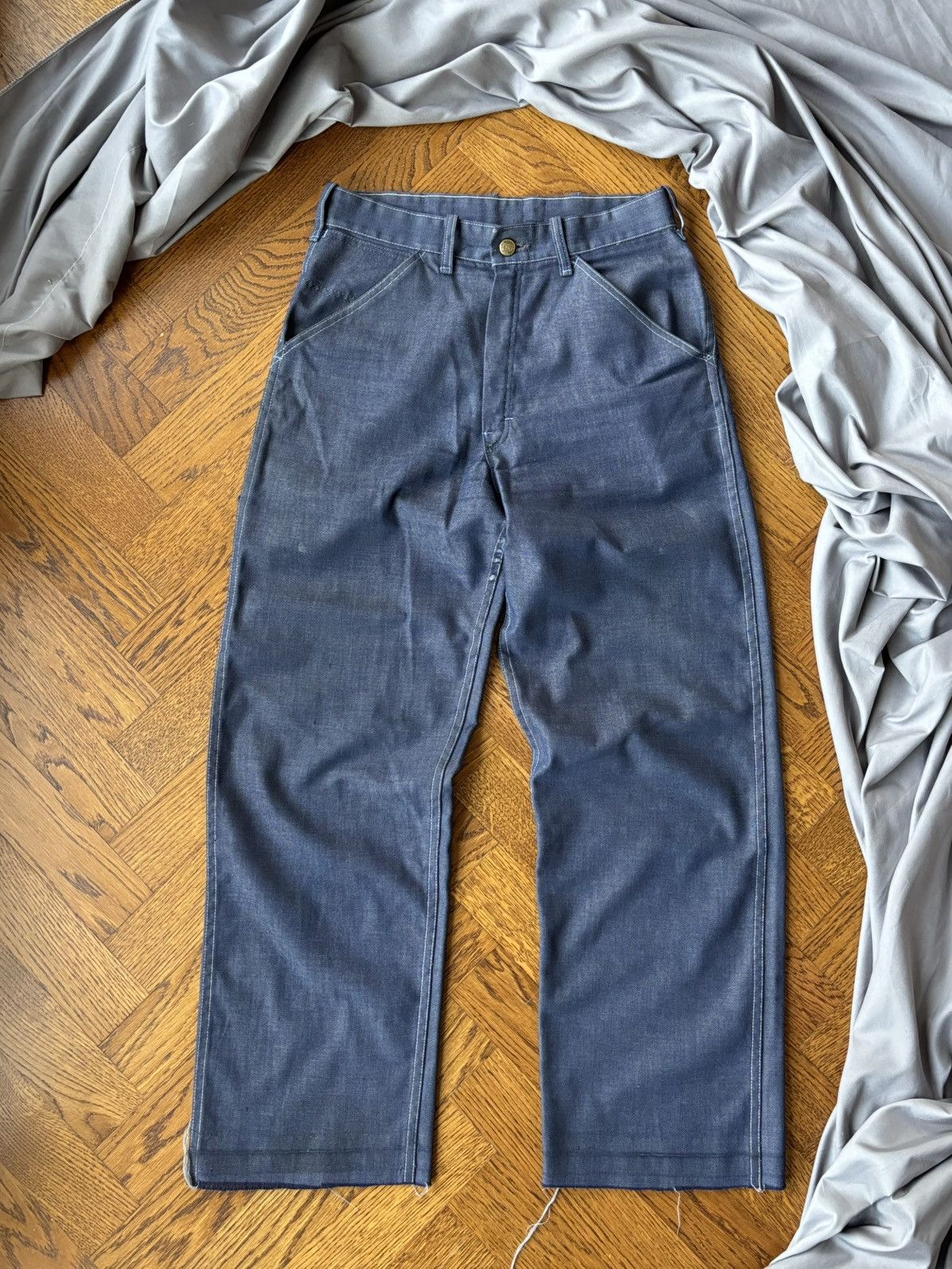 Levi's × Sears × Vintage Vintage Sears Toughskins 1970s Carpenter Jean Darkwash Perma Size US 30 / EU 46 - 2 Thumbnail