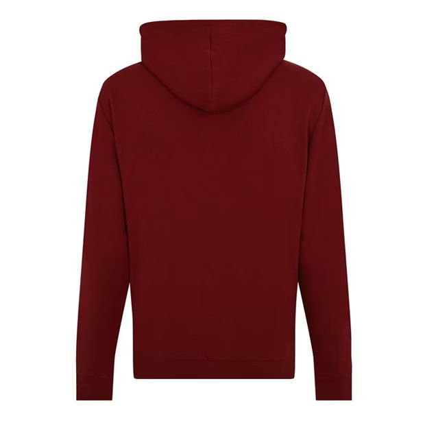 o1g2r1mq0324 Logo Hoodie in Red & White Menswear