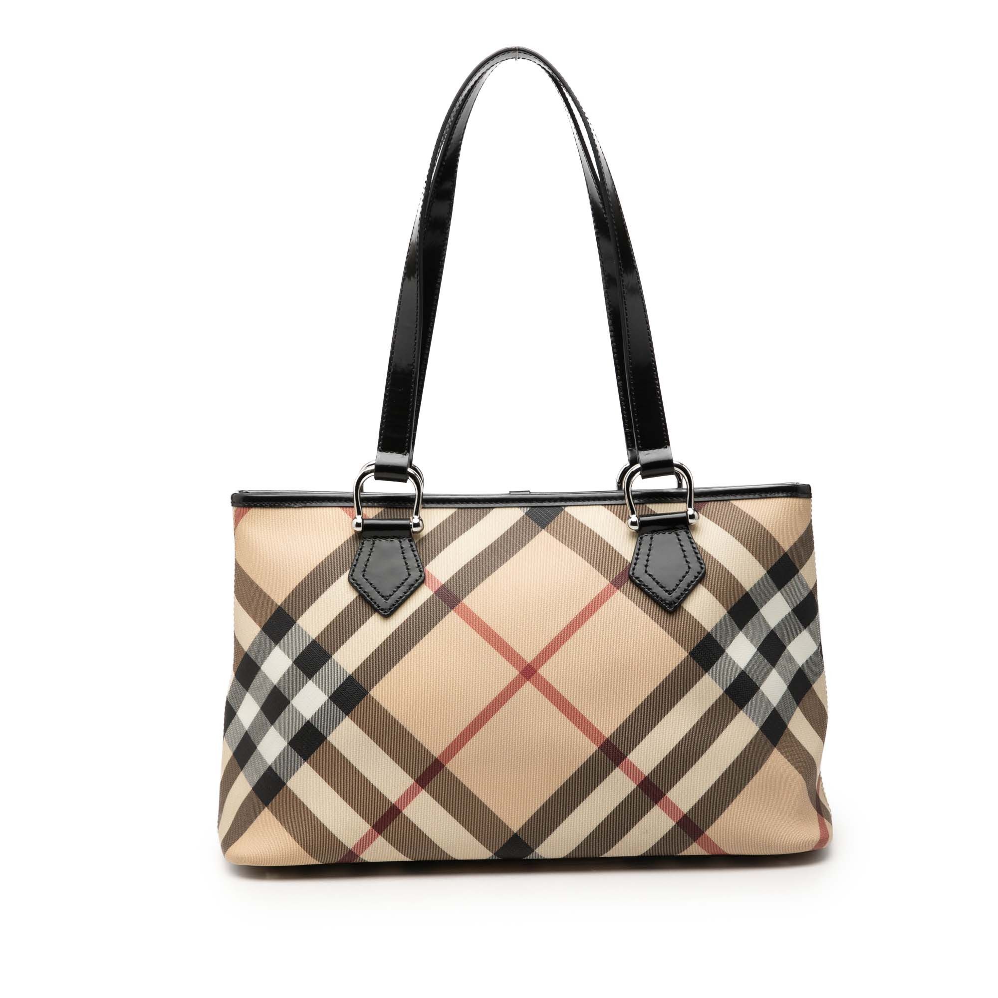 Burberry Supernova Check Coated Canvas Tote Size ONE SIZE - 1 Thumbnail