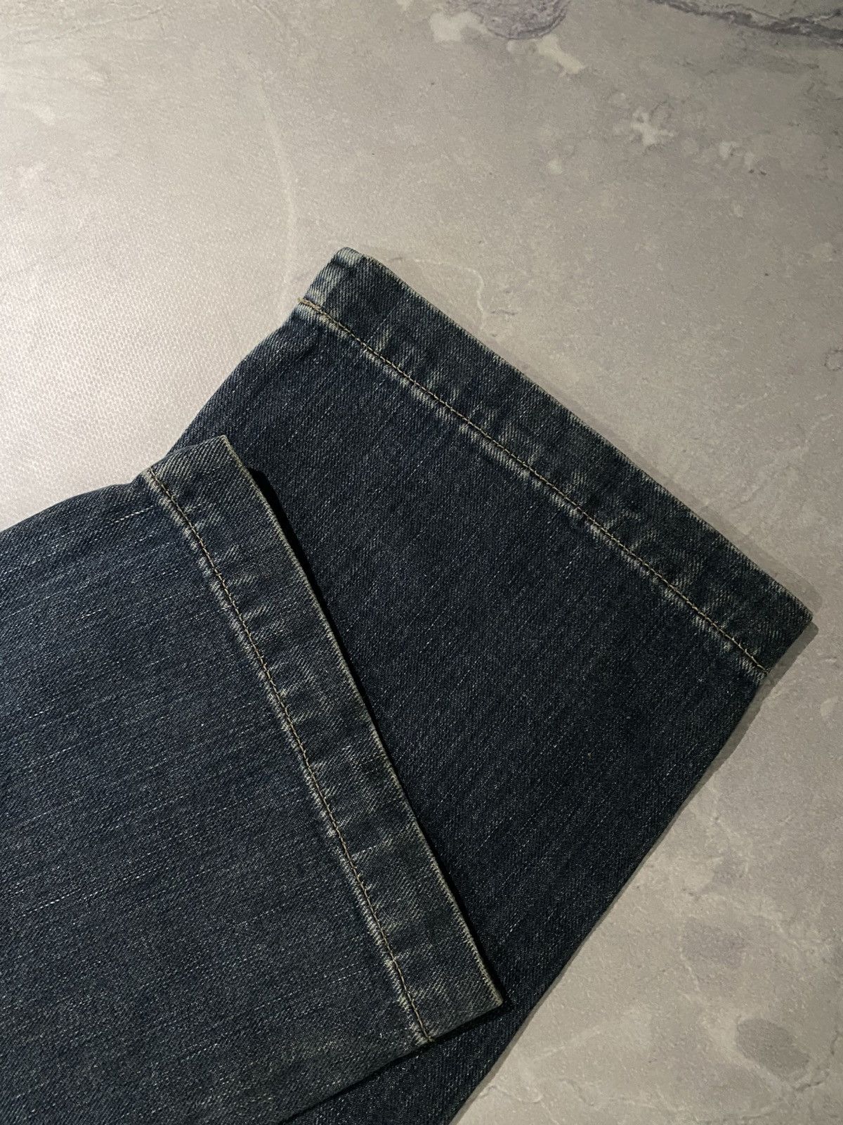 Japanese Brand Crazy Archive Slim Straight Velur Jean / Y2K Chill Vibe Size US 28 / EU 44 - 8 Thumbnail