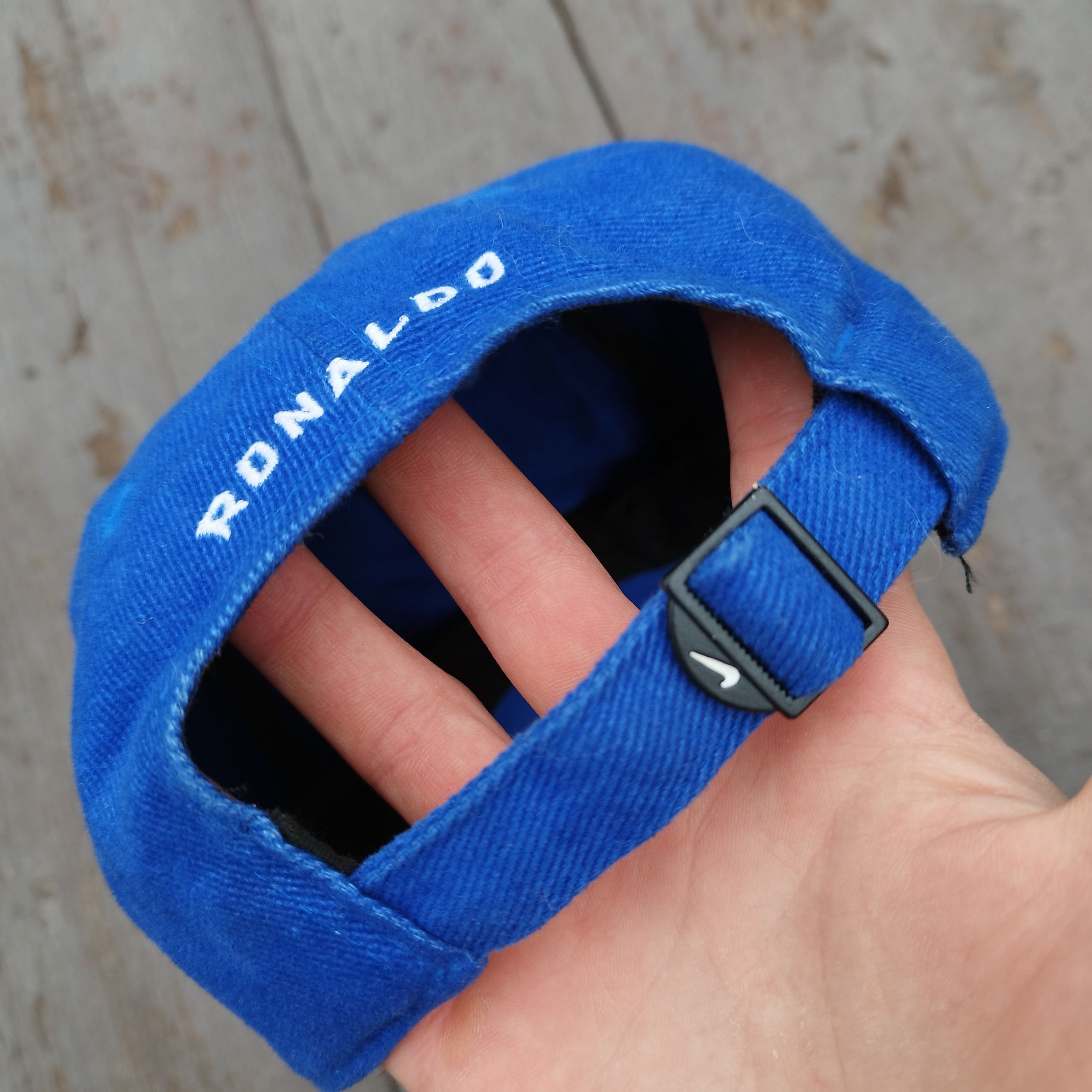 Nike Vintage Nike Ronaldo Swoosh Cap - Blue/White - One Size Size ONE SIZE - 8 Thumbnail