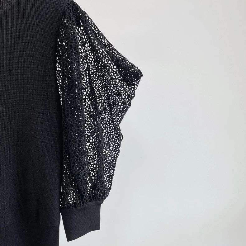 Givenchy Givenchy Black Knitted Top Size M / US 6-8 / IT 42-44 - 7 Thumbnail