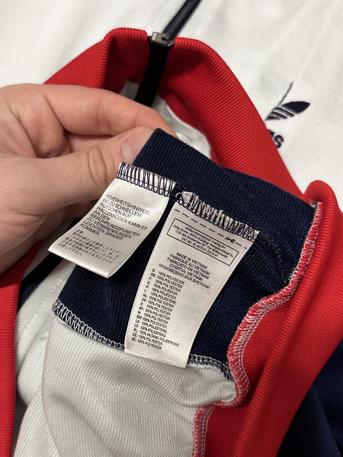 Adidas × Vintage Vintage 80s 90s Adidas Track Top Y2K Size US L / EU 52-54 / 3 - 4 Thumbnail
