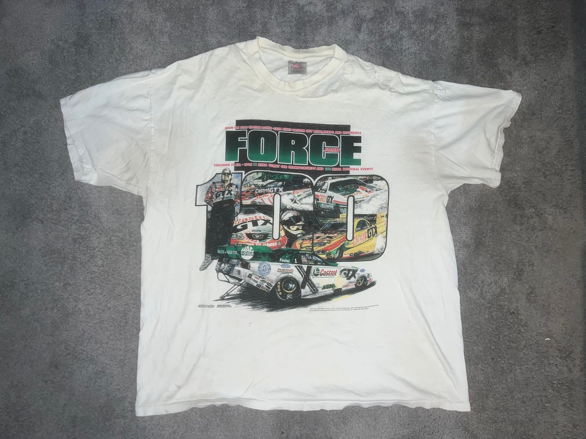 Vintage 2003 John Force 100th Victory NHRA Tee Size US XL / EU 56 / 4 - 1 Thumbnail