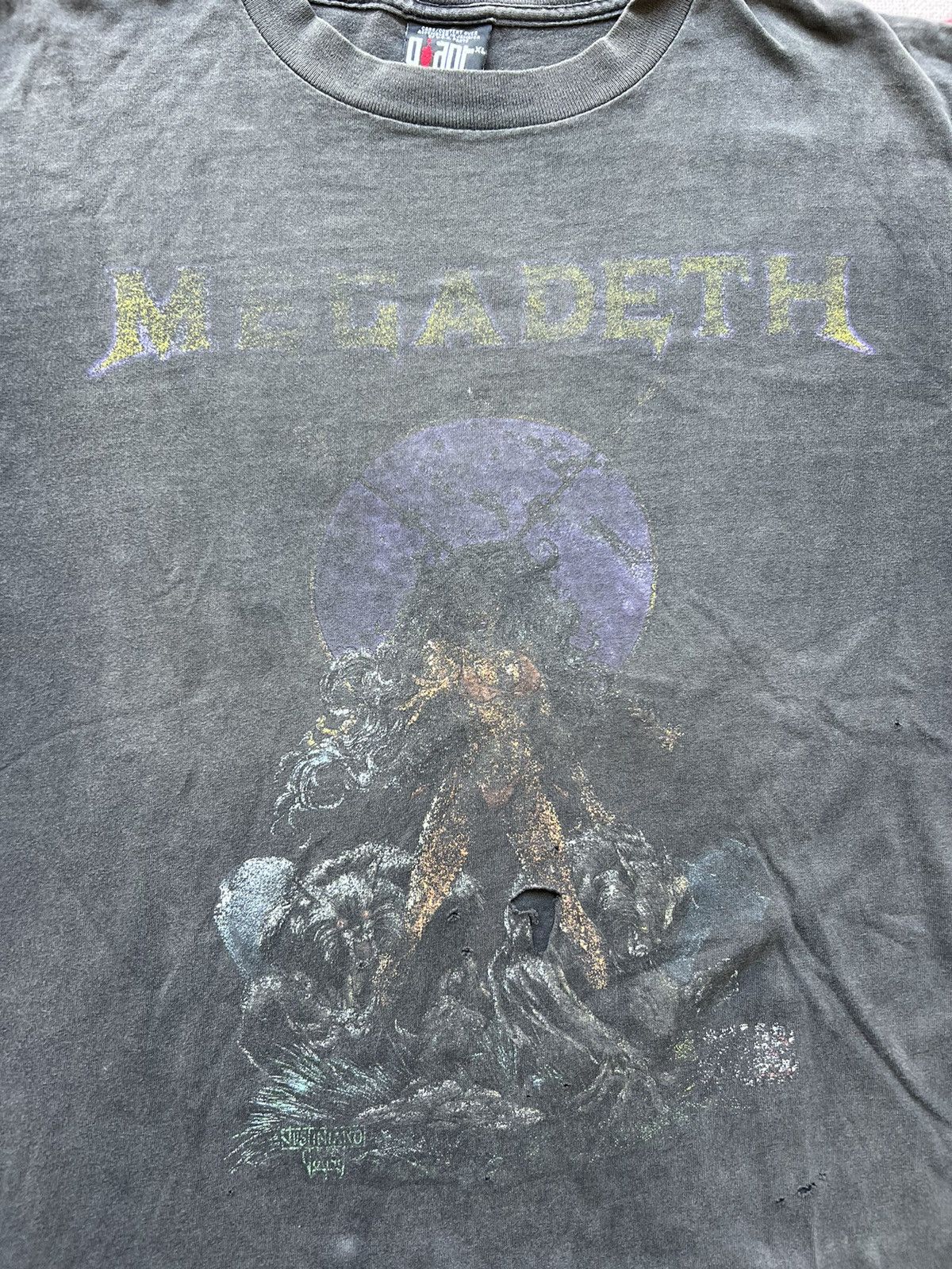 Band Tees × Vintage 90s Megadeath Ghost Print Size US XL / EU 56 / 4 - 2 Thumbnail