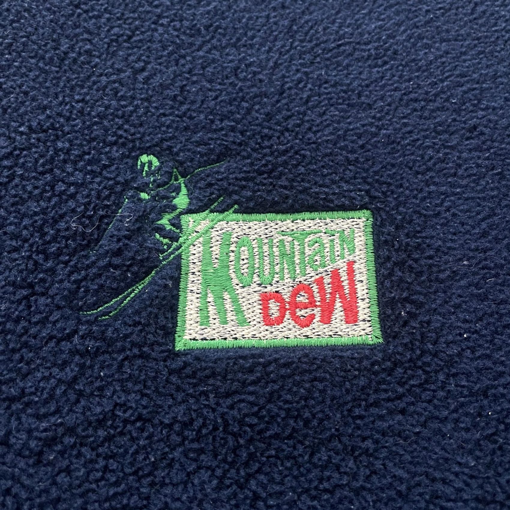 Vintage Mountain Dew Pullover Mens Medium Blue Fleece Quarter Zip Embroidered USA Made Size US M / EU 48-50 / 2 - 3 Thumbnail