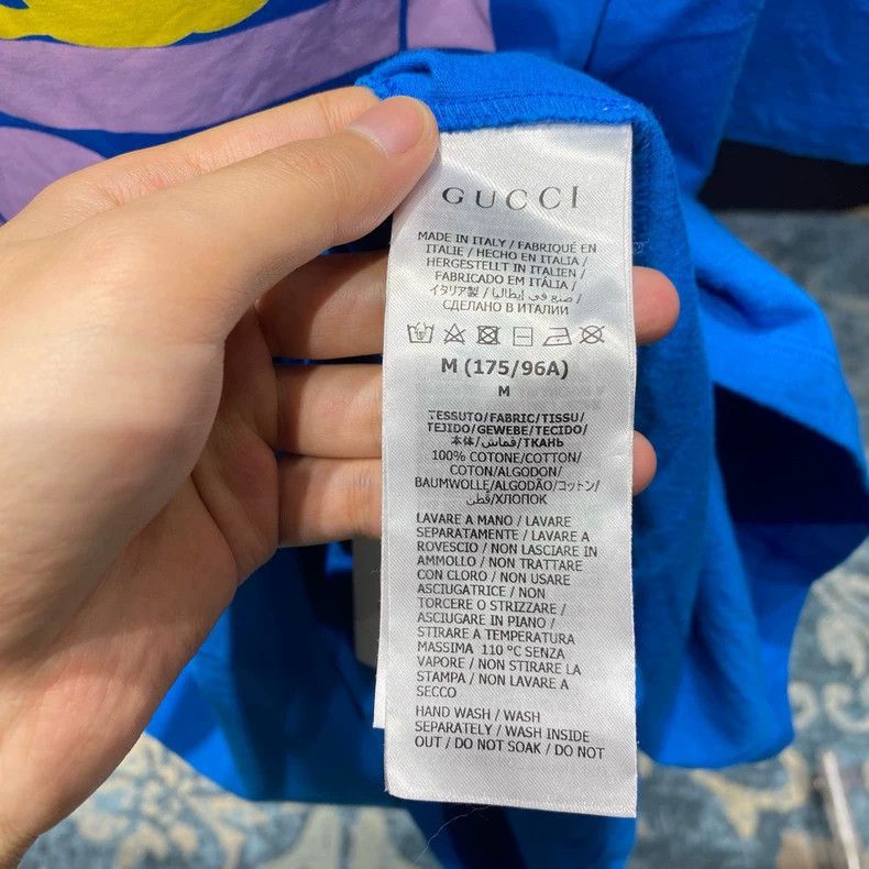 Gucci Gucci Blue cartoon squirrel letter logo short sleeve 2505-N Size US M / EU 48-50 / 2 - 4 Thumbnail