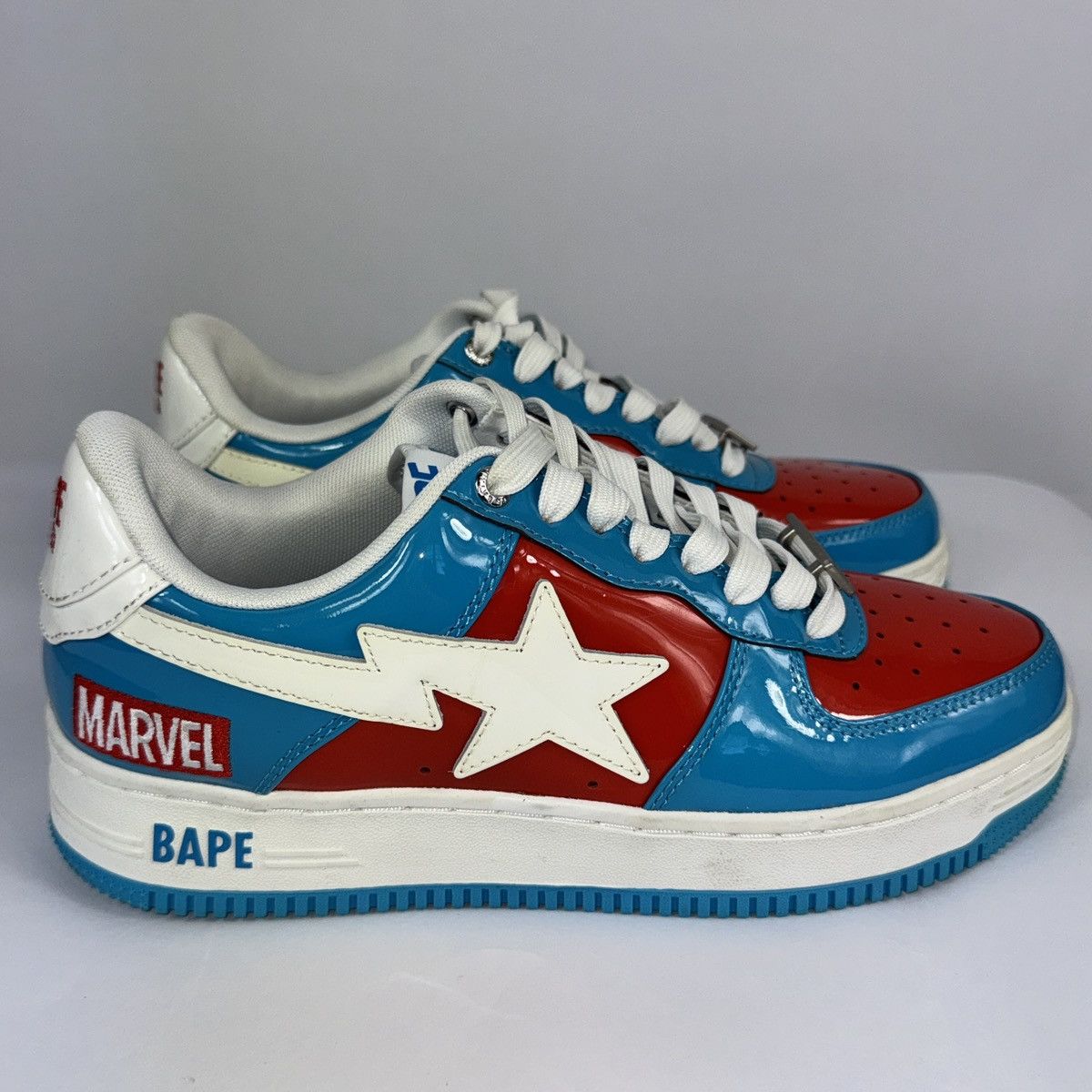 Bape A BATHING APE BAPE STA MARVEL COMICS CAPTAIN AMERICA 2022 Size US 8.5 / EU 41-42 - 1 Thumbnail