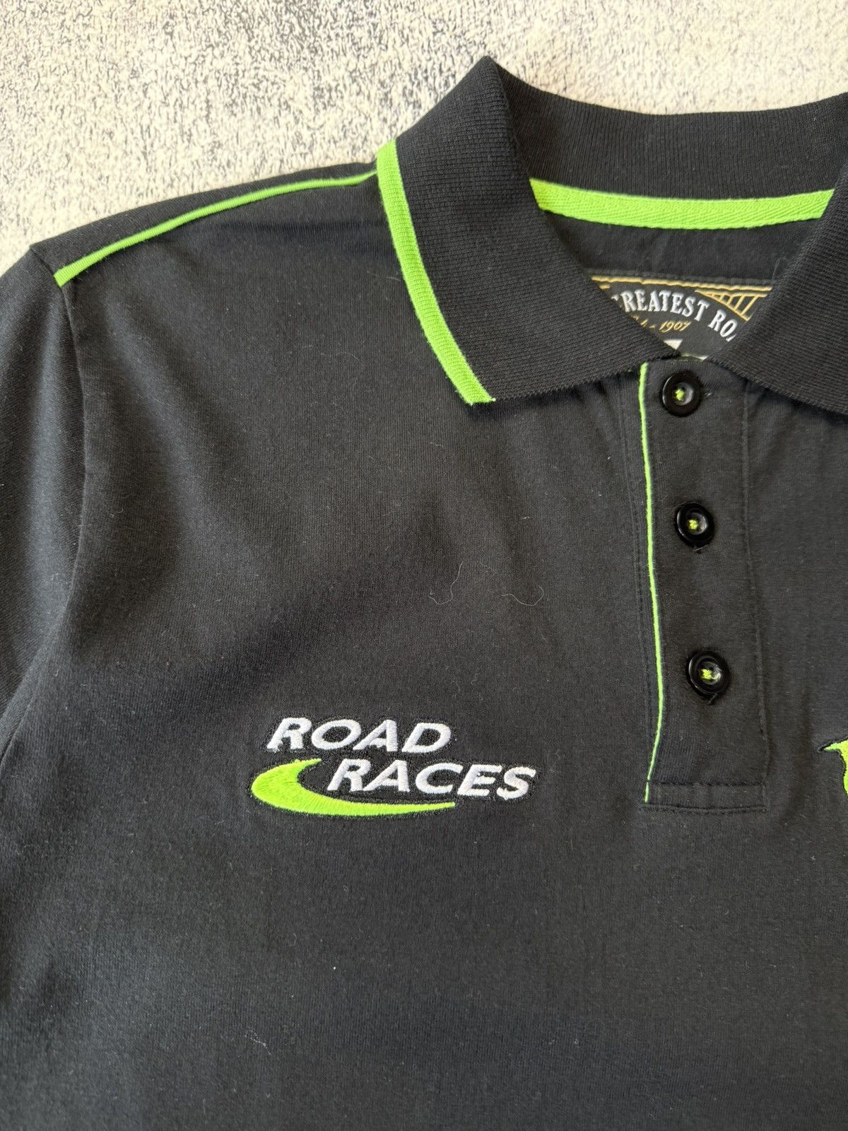 Vintage Vintage Polo Monster Energy Isle of Man TT Moto Racing USA Size US L / EU 52-54 / 3 - 12 Thumbnail