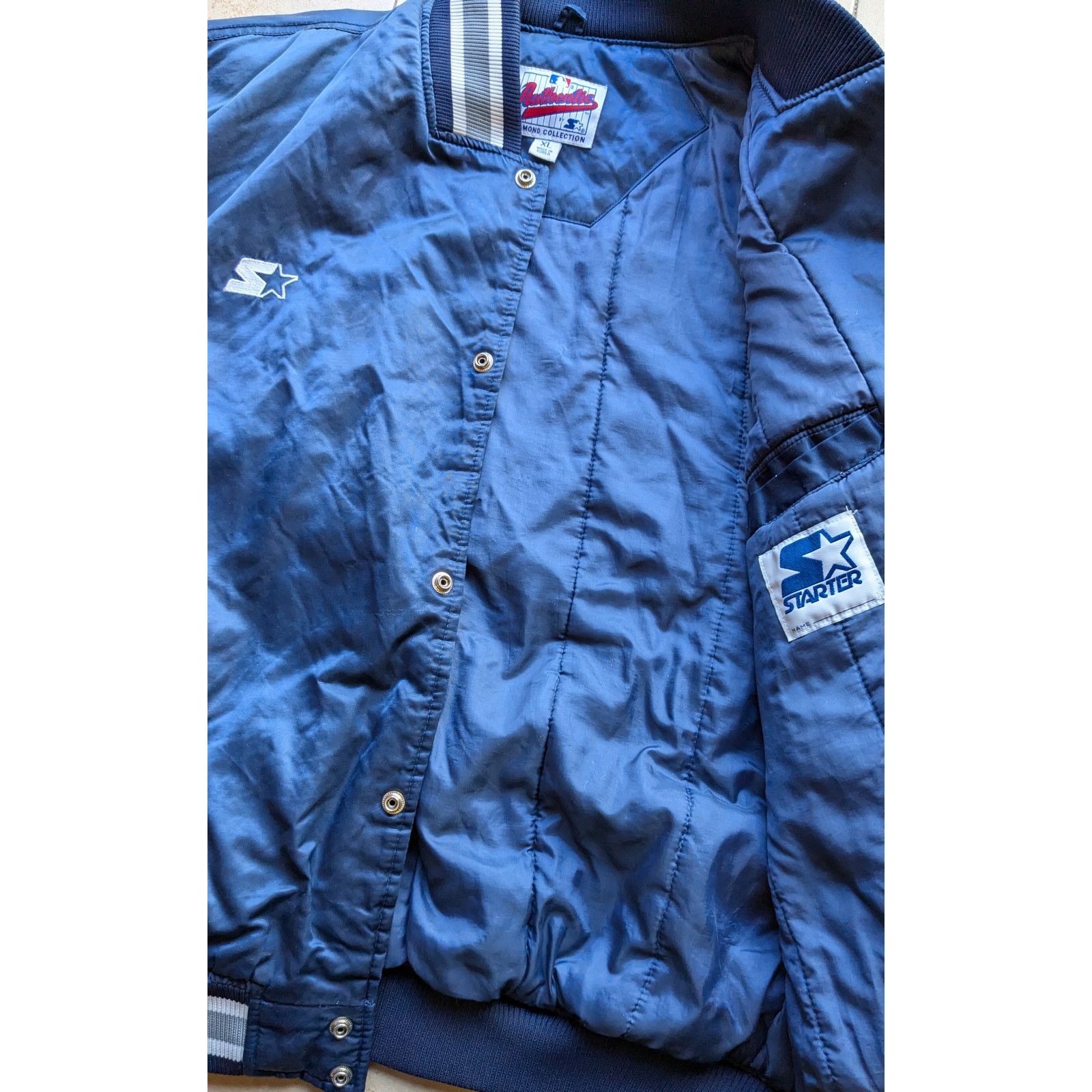 MLB × Starter NY Yankees 90s STARTER satin Red Script bomber XL MLB vtg Size US XL / EU 56 / 4 - 8 Thumbnail
