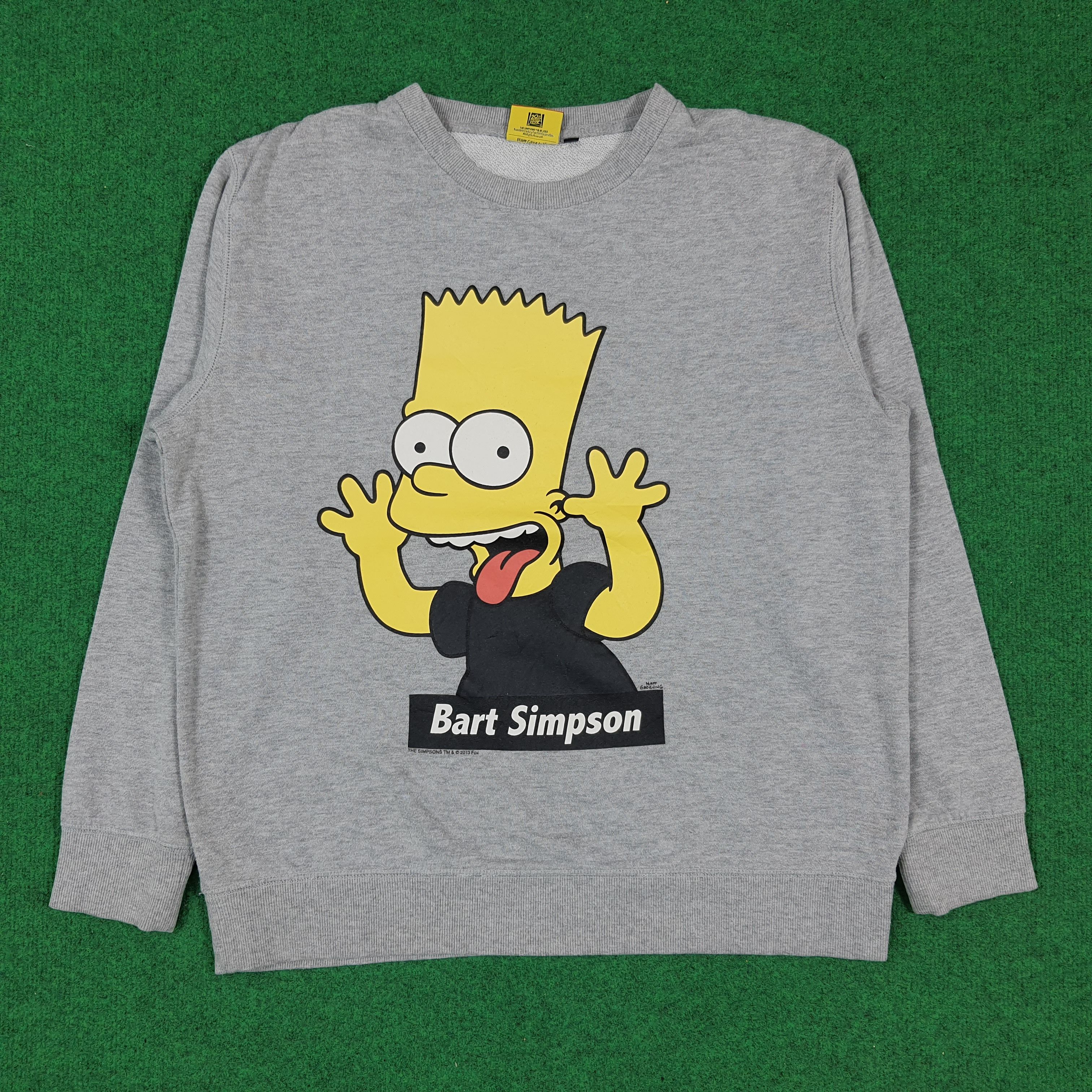 The Simpsons Official Bart Simpsons Graphic Sweatshirt Crewneck C293N25 Size US M / EU 48-50 / 2 - 1 Thumbnail