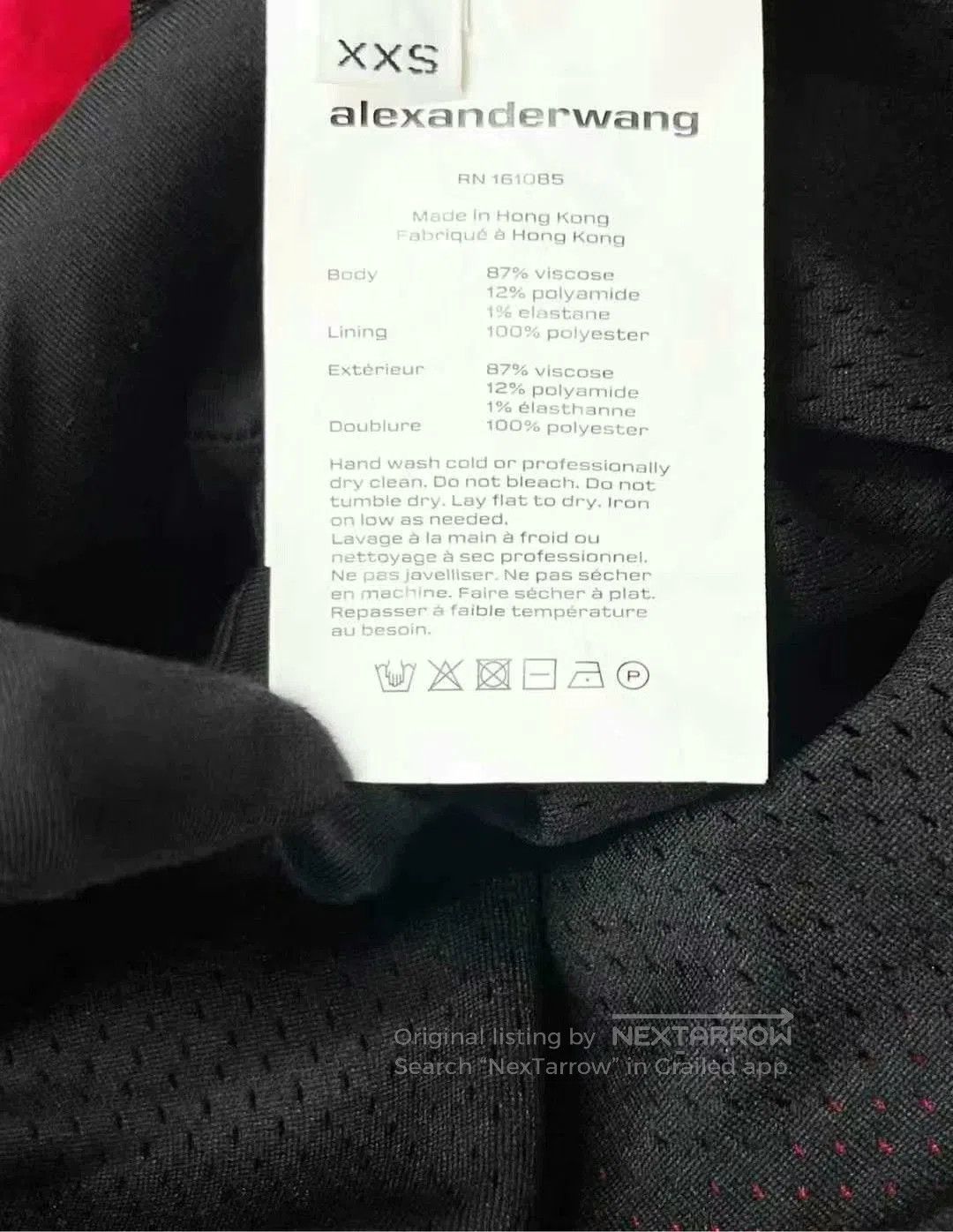 Alexander Wang alexander wang red velvet logo zip jacket. Size US XXS / EU 40 - 4 Thumbnail