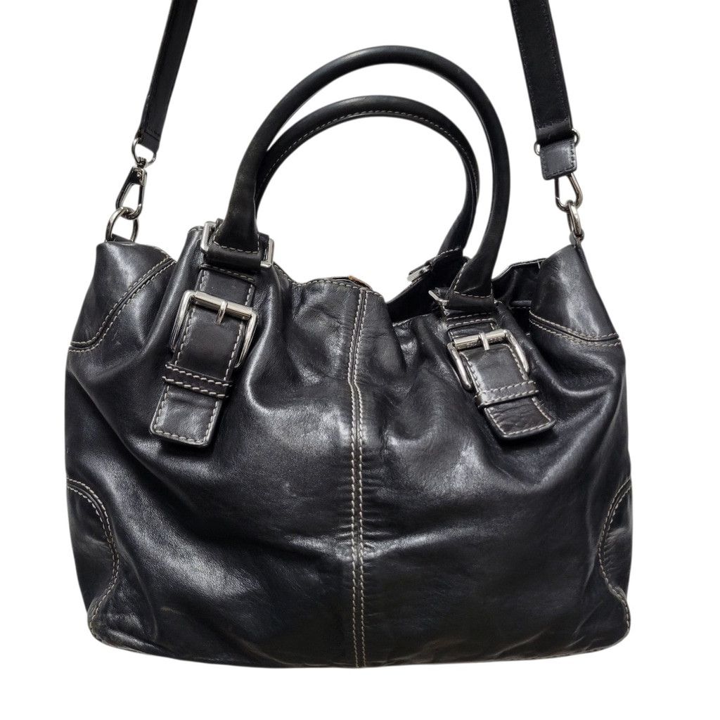 Michael Kors Michael Kors Women's Drawstring Black Shoulder Satchel Bag Size ONE SIZE - 6 Thumbnail