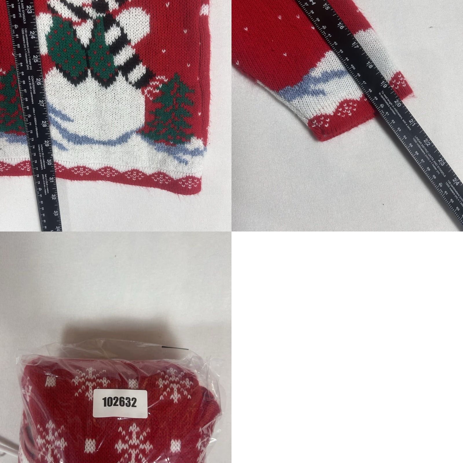 ESPIRIT VTG Ugly Christmas Sweater Womens 1X Red Snowman 80's 90's Holiday Spirit Casual Knit Pullover Graphic Print Size XL / US 12-14 / IT 48-50 - 8 Thumbnail