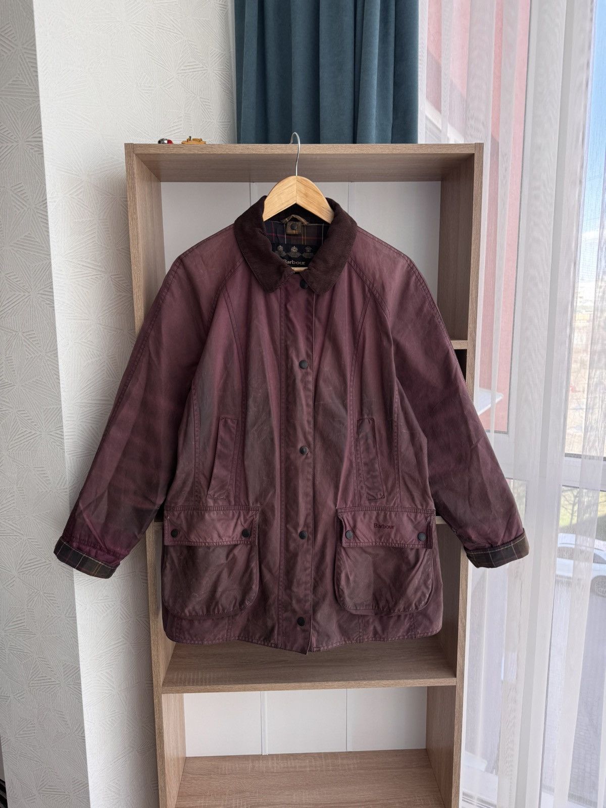 Barbour × Vintage Vintage Barbour Tartan Classic W’ Beadnell Wax Jacket Size XXL / US 16-18 / IT 52-54 - 7 Thumbnail