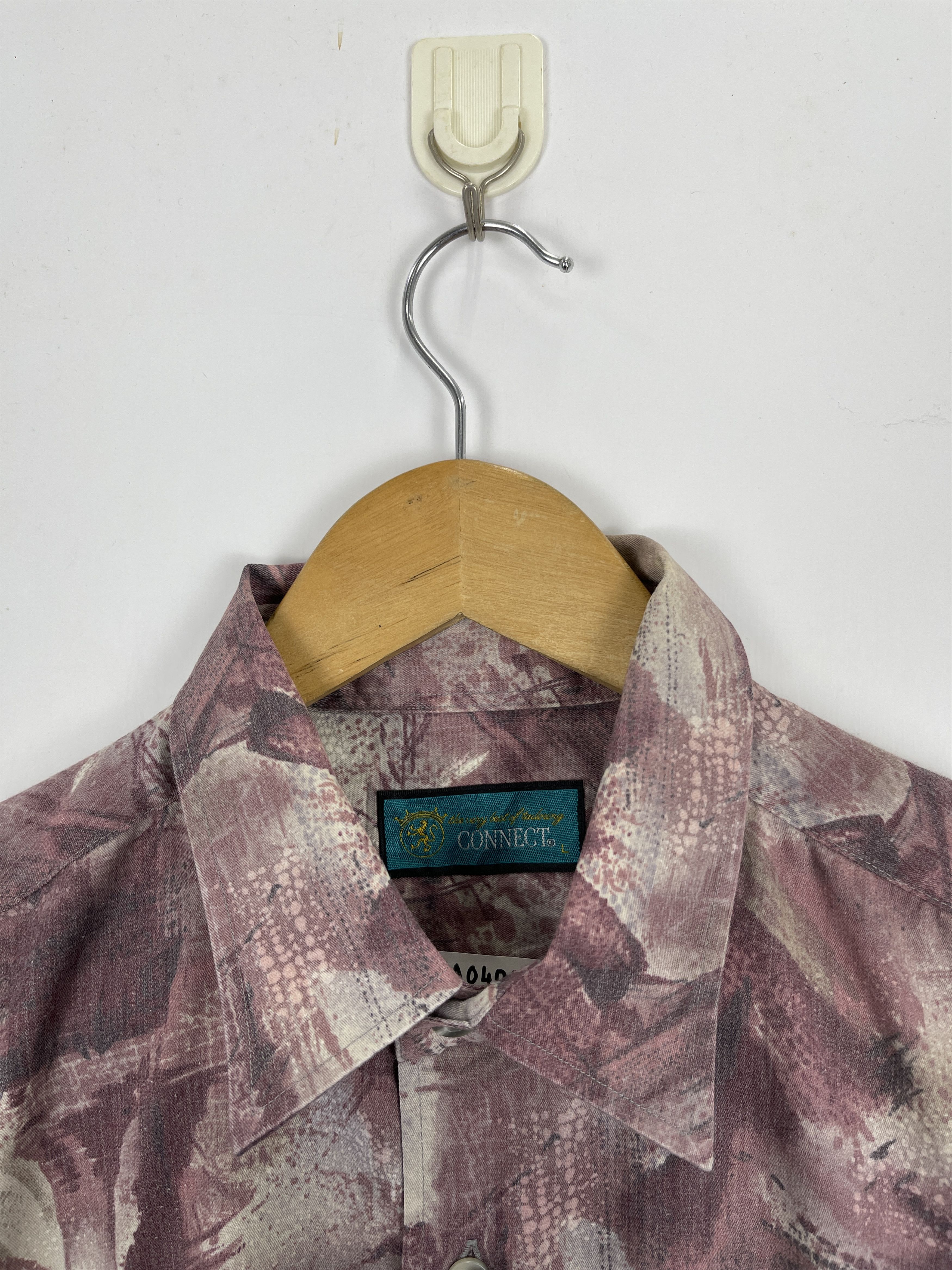 Japanese Brand × Vintage Vintage Japanese Brand Floral Design Silk Shirt TA0406 Size US L / EU 52-54 / 3 - 7 Thumbnail