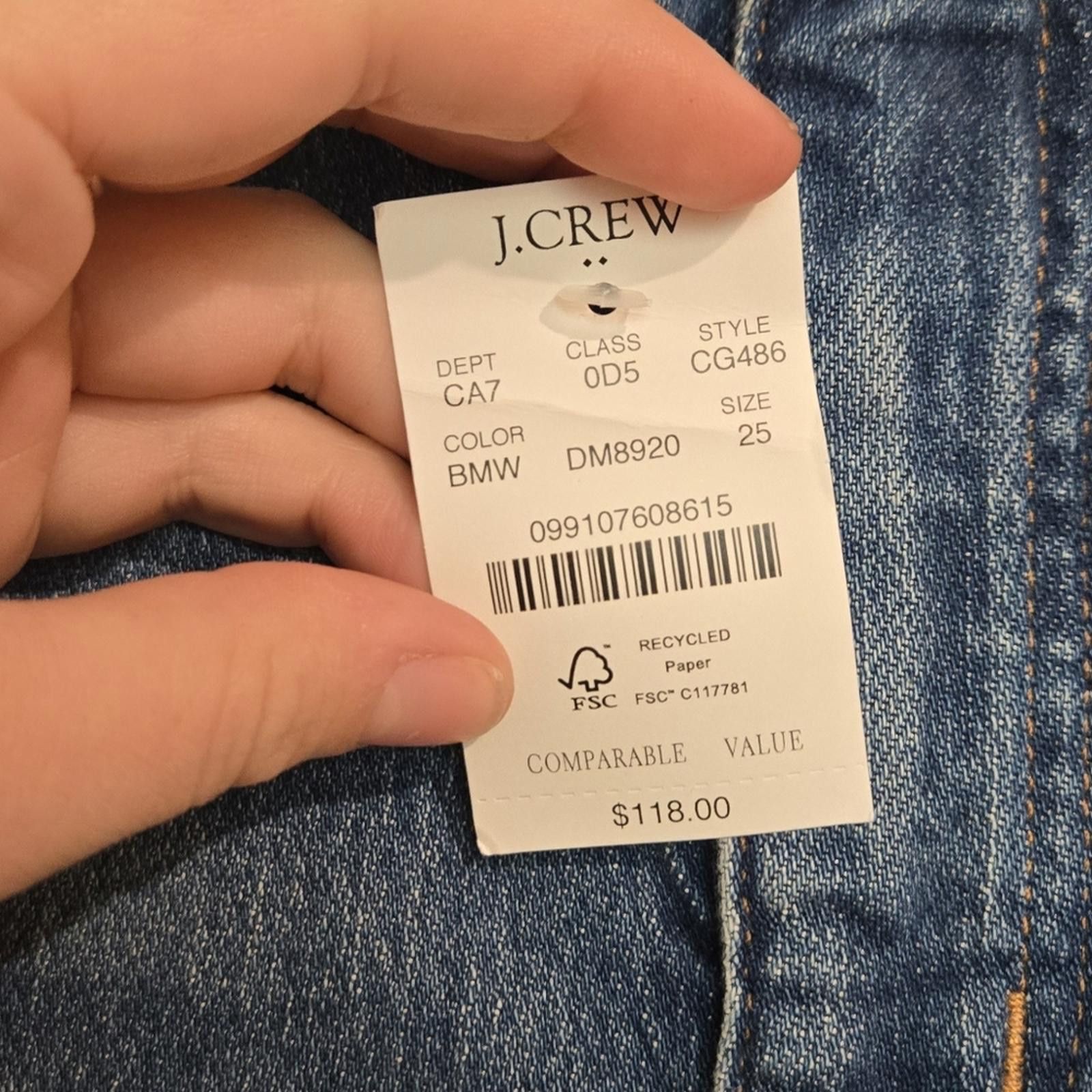 J.Crew J Crew Essential straight jean in all-day stretch Size 25" / US 0 / IT 36 - 3 Thumbnail