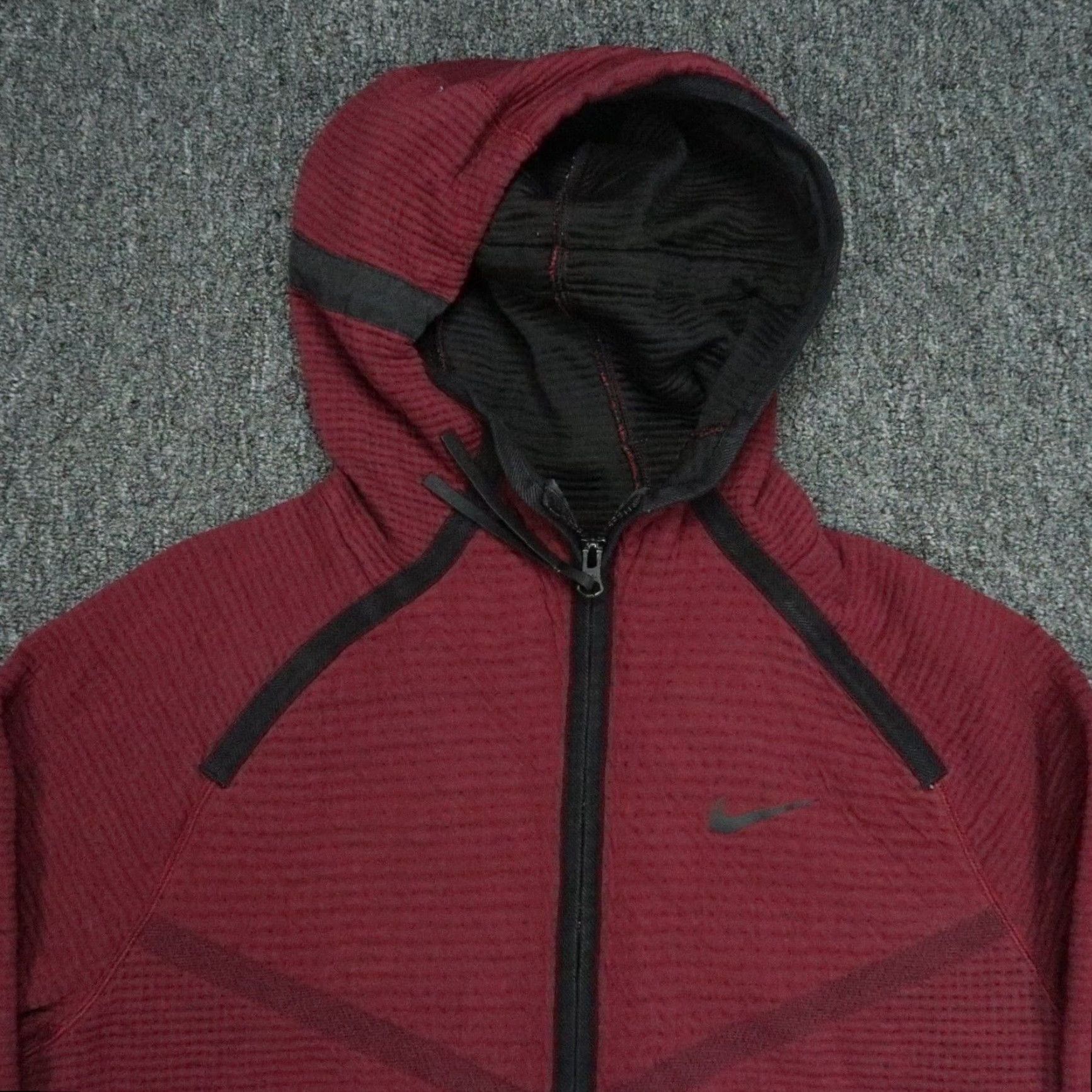 Nike Nike Hoodie Mens Medium Red Tech Pack Windrunner Full Zip Pocket Hooded Textured Size US M / EU 48-50 / 2 - 2 Thumbnail