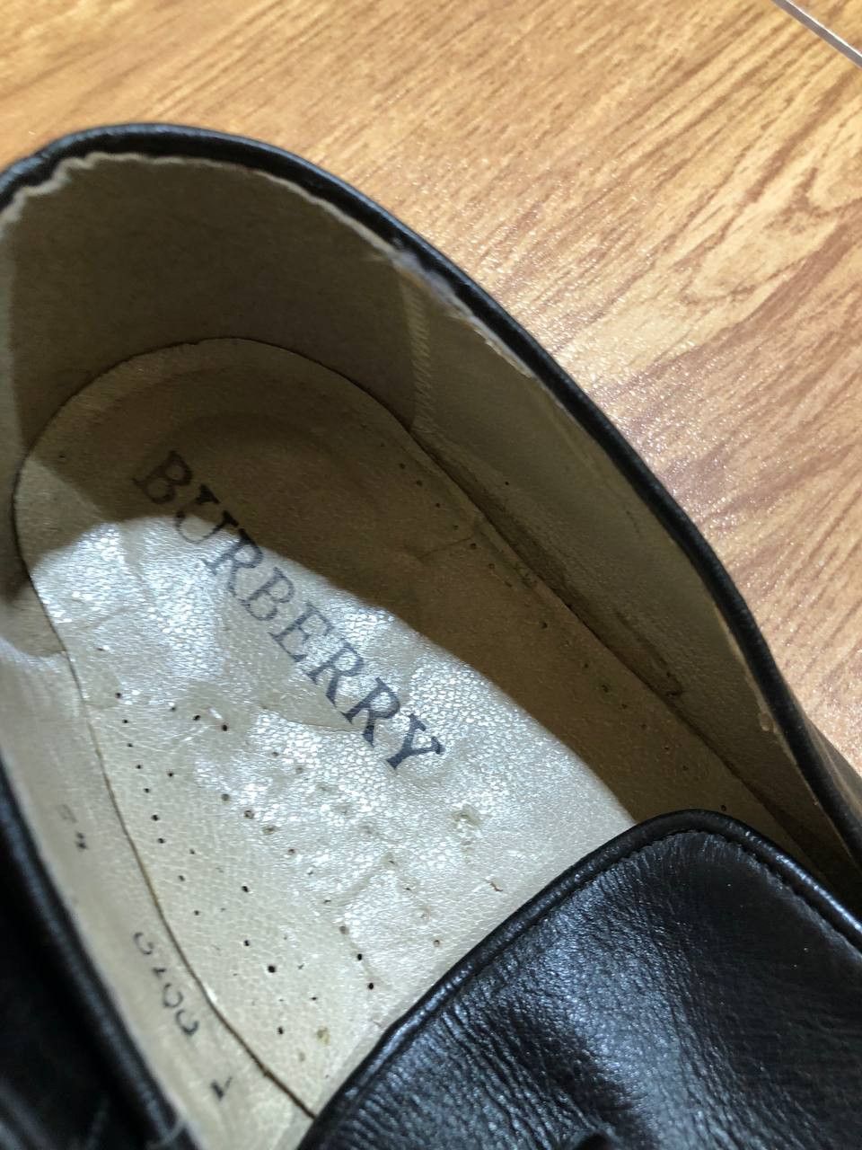 Burberry Burberry Mens Black Leather Loafer Shoes Size US 12 / EU 45 - 2 Thumbnail