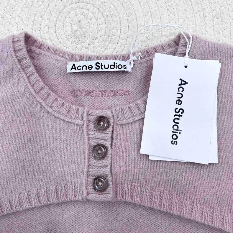 Acne Studios Acne Studios FW24 Letter Casual Short Long Sleeve Sweater, Size XS / US 0-2 / IT 36-38 - 4 Thumbnail
