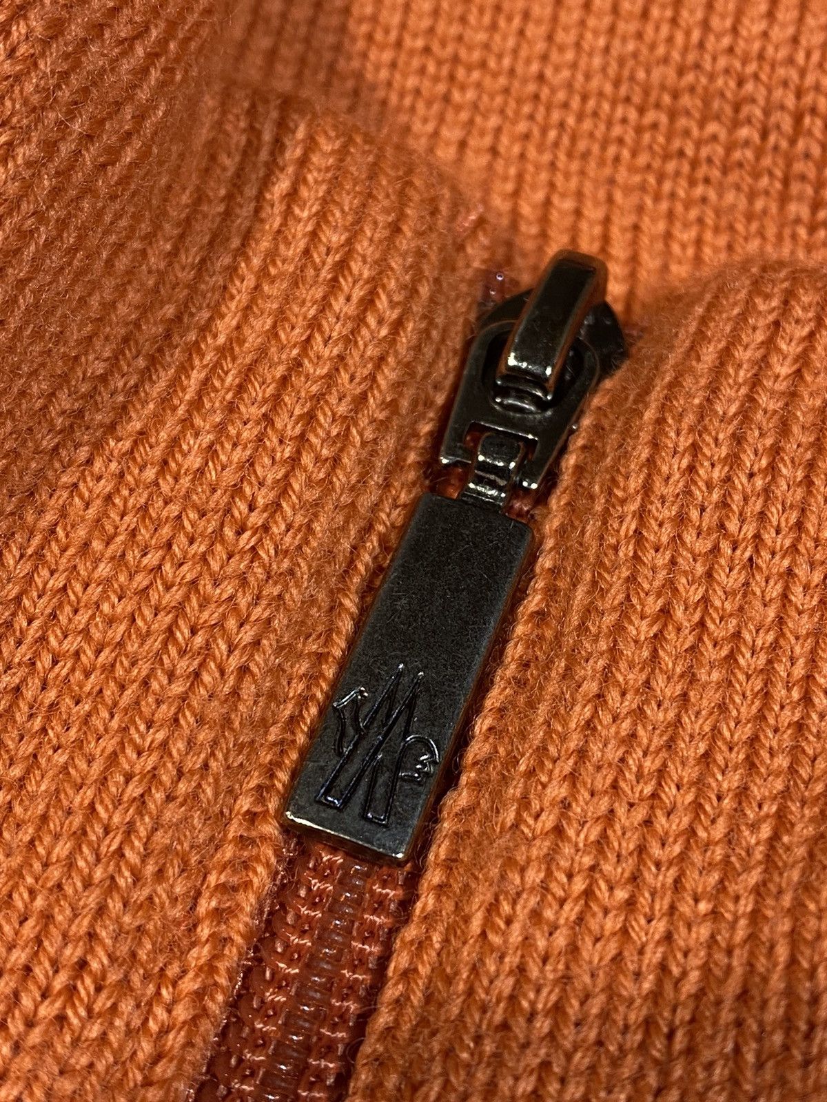 Moncler × Vintage Vintage Moncler Orange Nylon Knit Vest Size L / US 10 / IT 46 - 11 Thumbnail