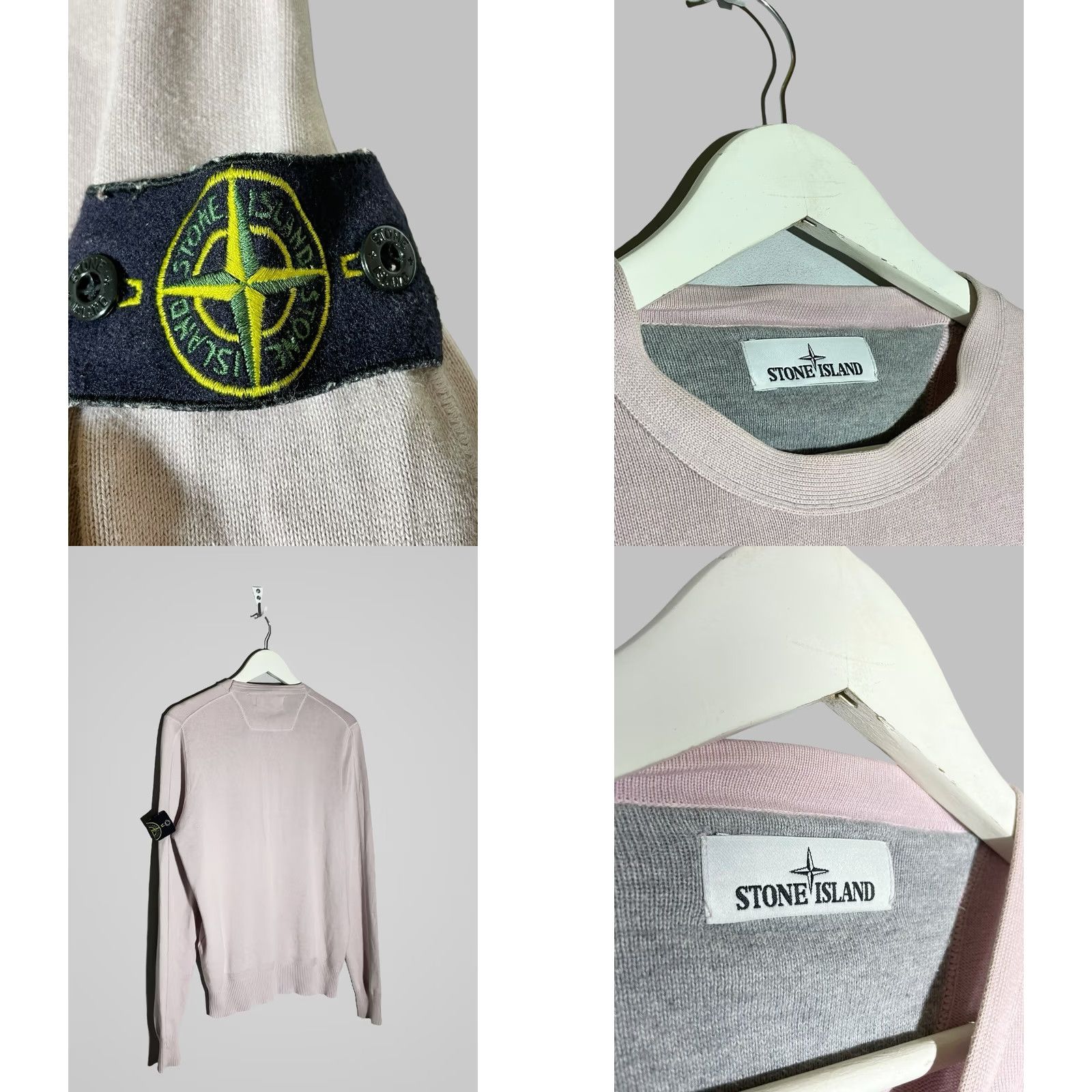 Stone Island Stone Island Crew Neck Pullover Sweater M Pink Mens Classic Designer Size US M / EU 48-50 / 2 - 8 Thumbnail